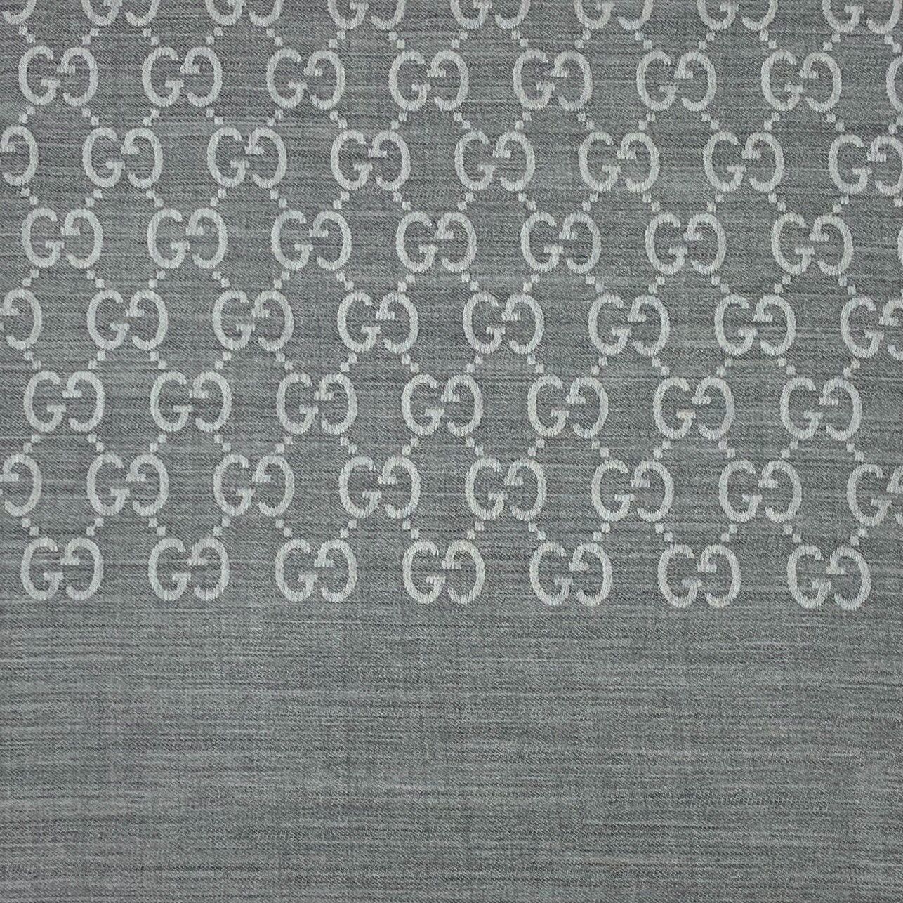 Gucci Gucci Retro Wool Gray Scarf 2XS Men Size ONE SIZE - 3 Thumbnail