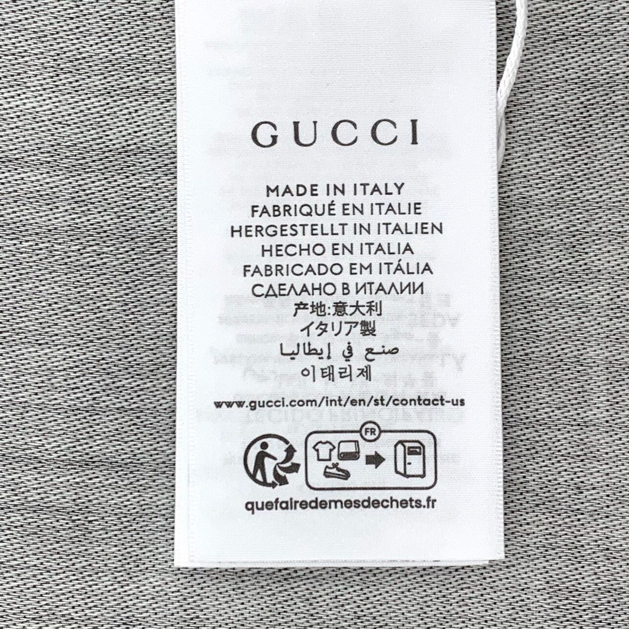 Gucci Gucci Retro Wool Gray Scarf 2XS Men Size ONE SIZE - 8 Thumbnail