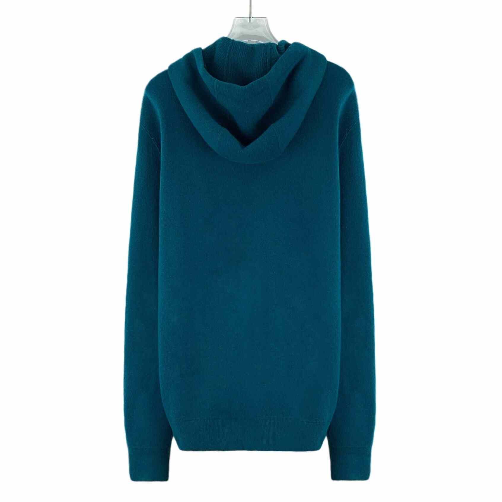 Prada Prada Wool Blue Hoodie L Men Size US L / EU 52-54 / 3 - 2 Thumbnail
