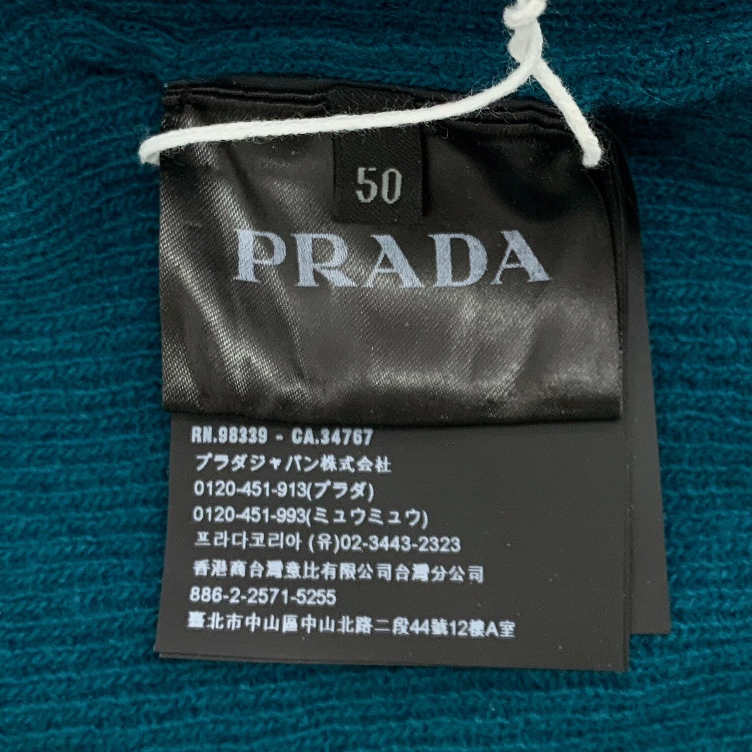 Prada Prada Wool Blue Hoodie L Men Size US L / EU 52-54 / 3 - 7 Thumbnail