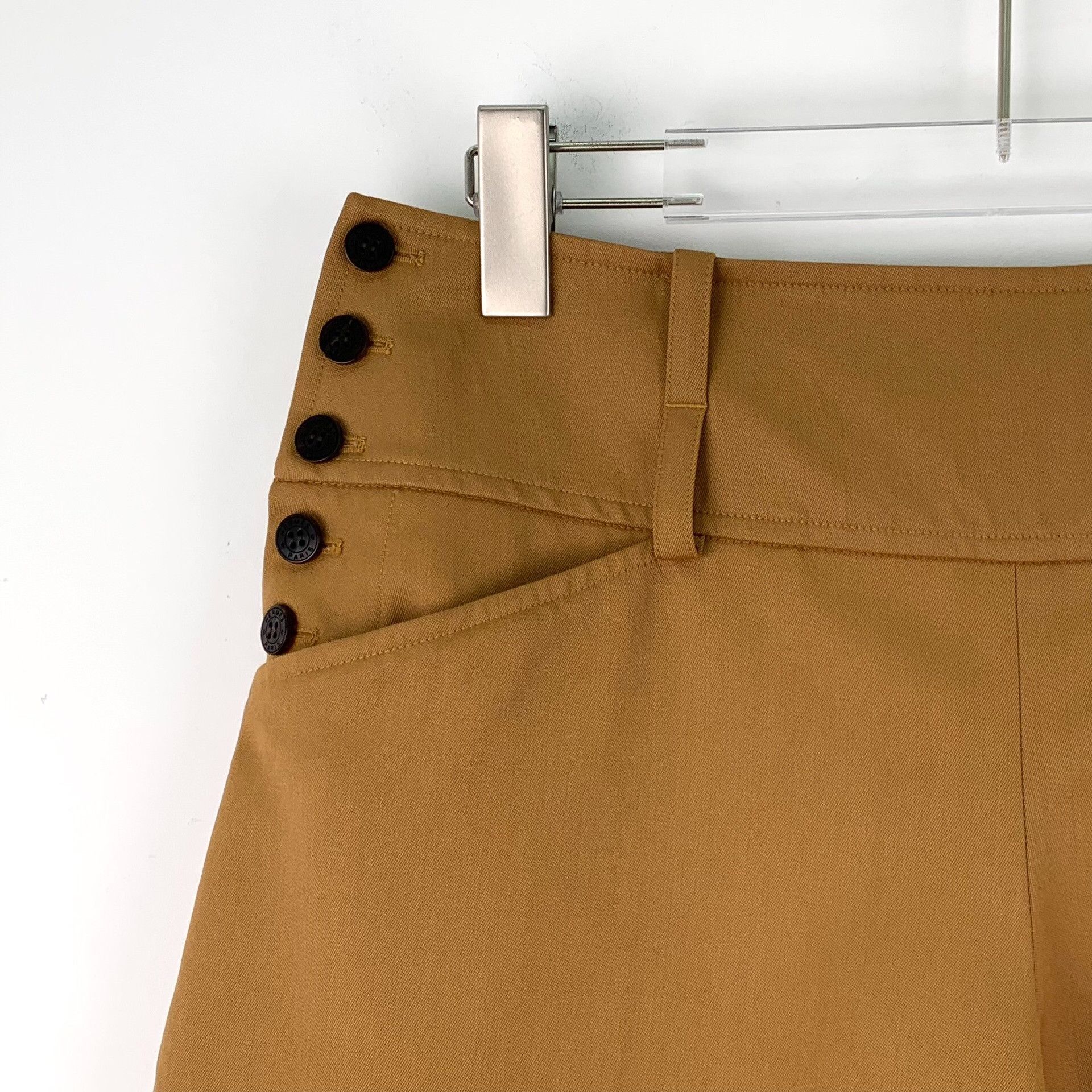 Hermes Hermes Retro Wool Brown Pants 38 Women Size 38" / US 16 / IT 52 - 3 Thumbnail