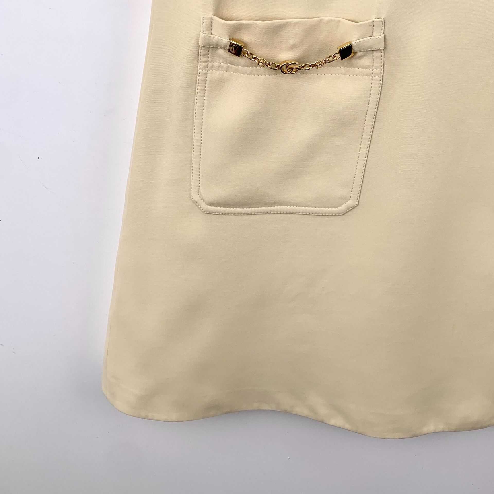 Gucci Gucci Wool Beige Dress 38 Women Size S / US 4 / IT 40 - 4 Thumbnail
