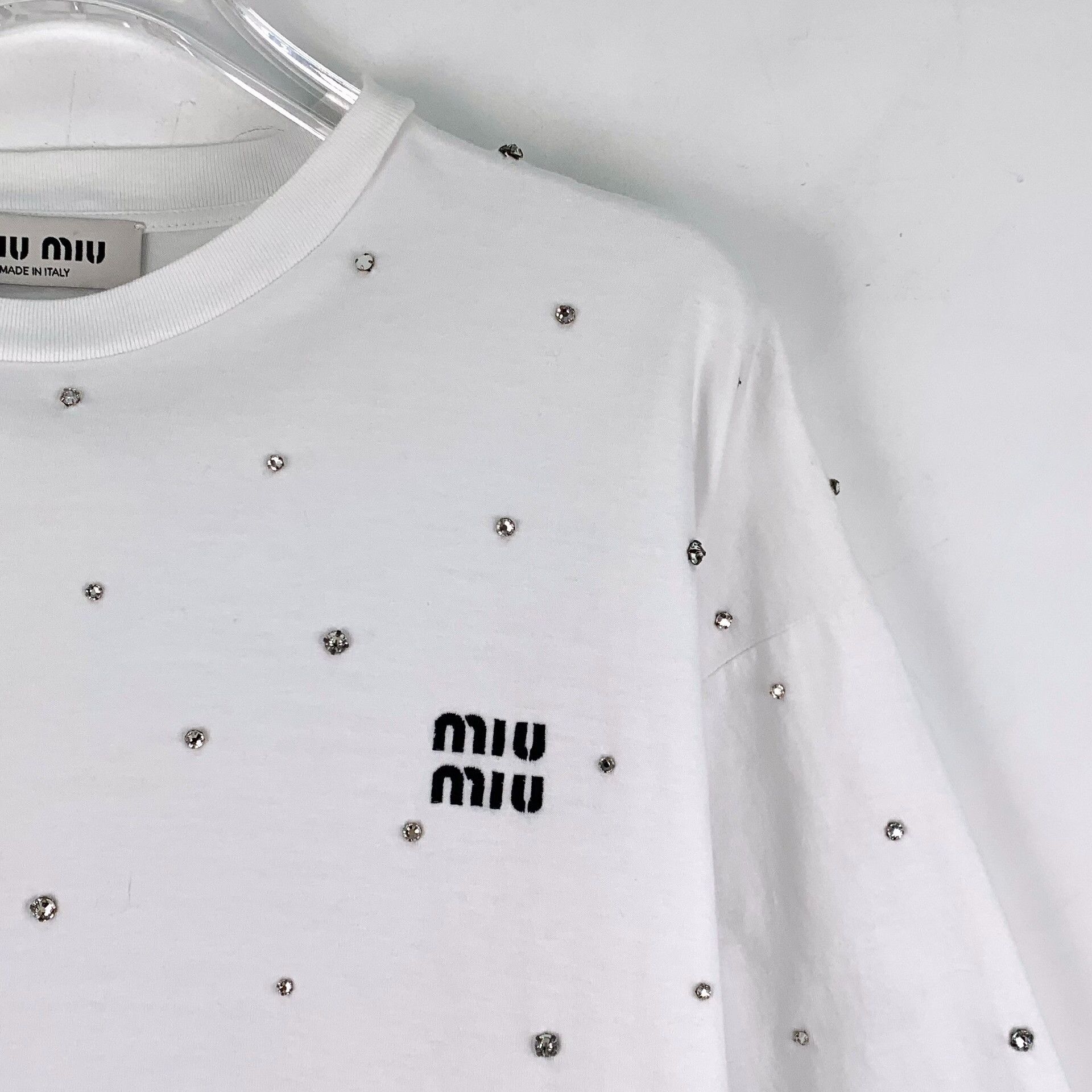 Miu Miu Miu Miu Retro White T-Shirt S Women Size S / US 4 / IT 40 - 3 Thumbnail