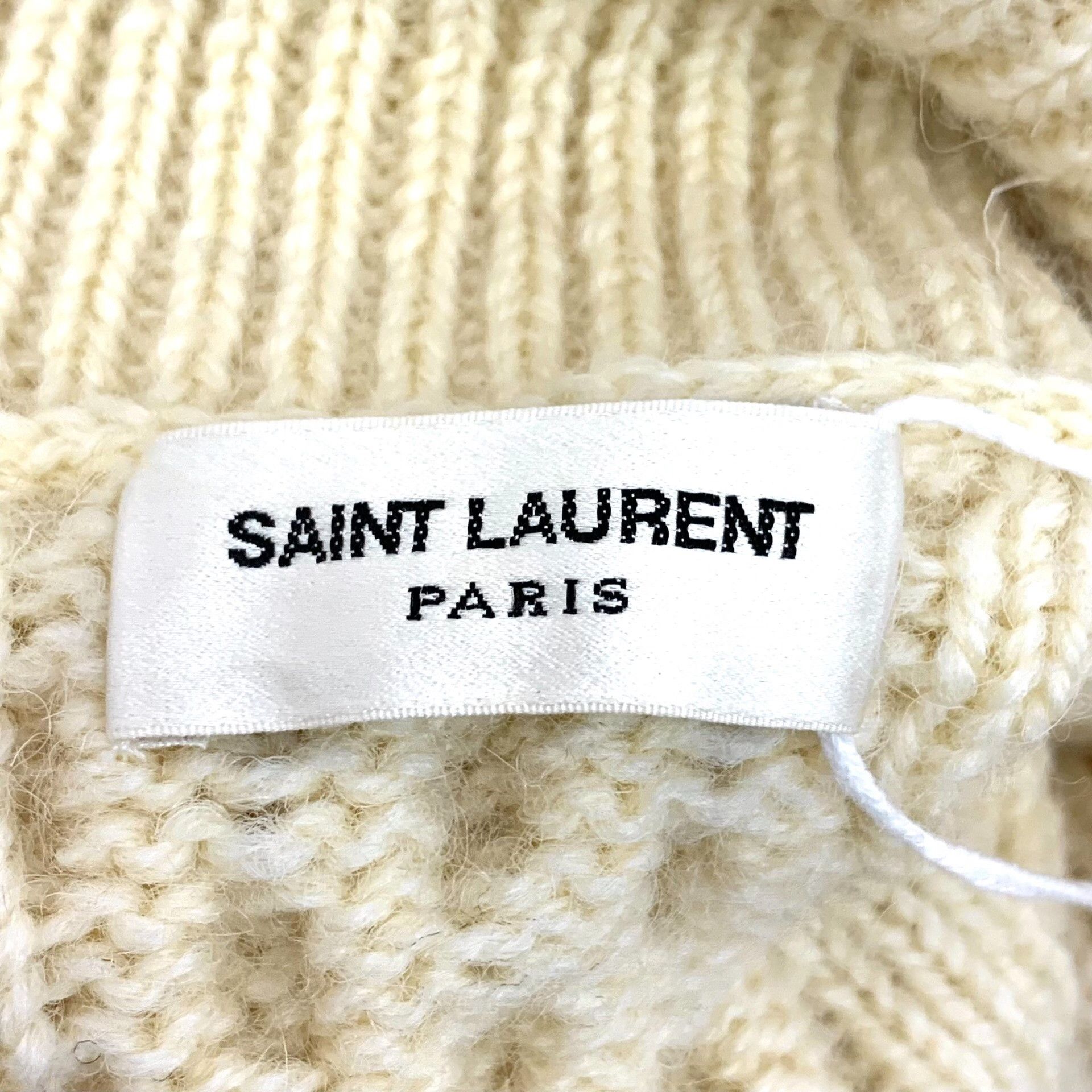 Saint Laurent Paris Saint Laurent Paris White Sweater XS Women Size XS / US 0-2 / IT 36-38 - 5 Thumbnail