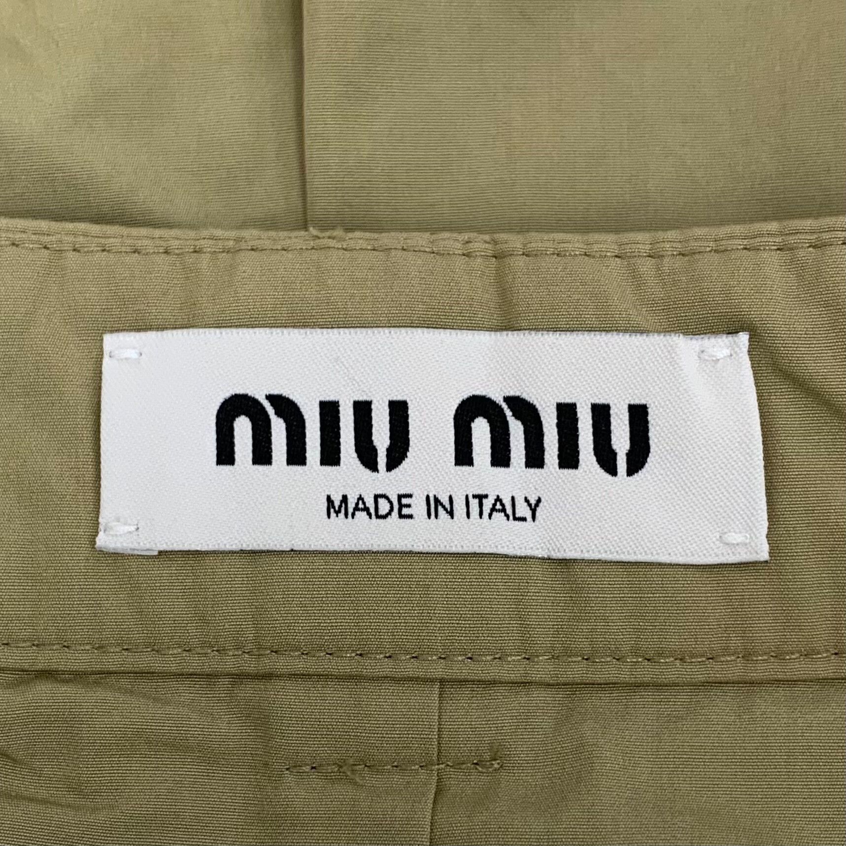 Miu Miu Miu Miu Retro Green Skirt S Women Size 26" / US 2 / IT 38 - 5 Thumbnail