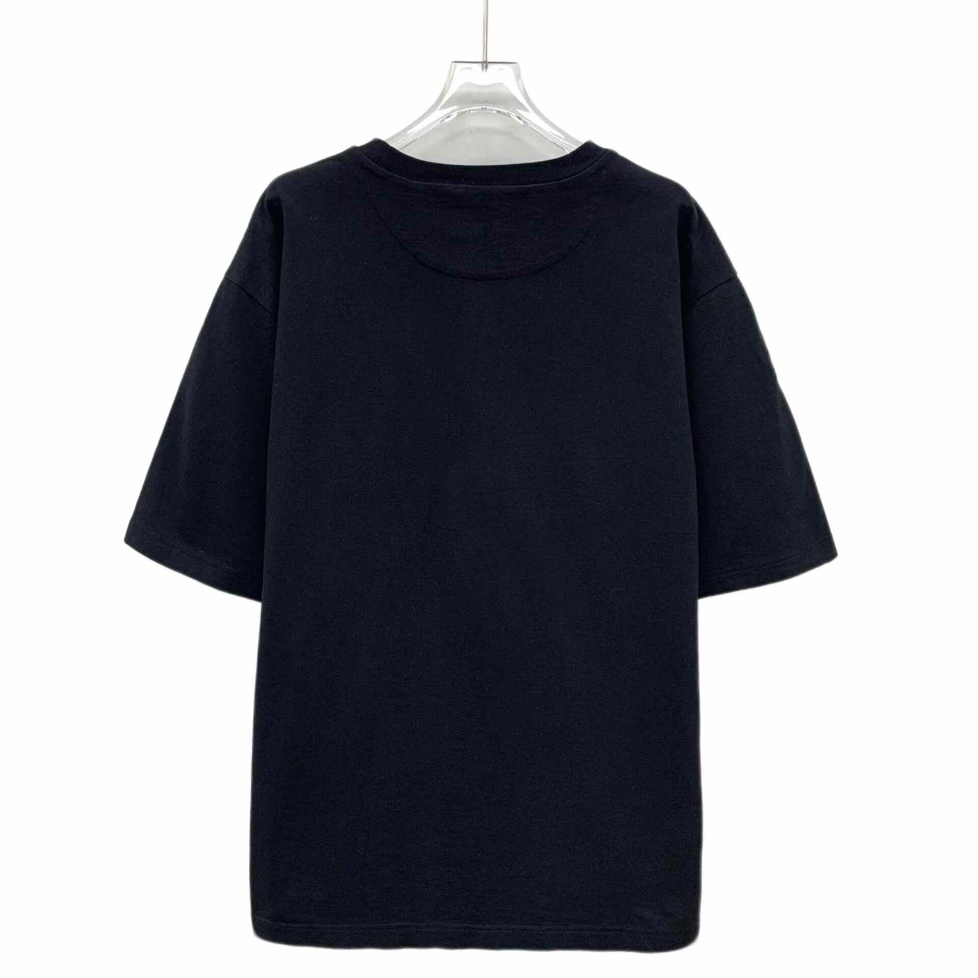 Prada Prada Retro Black T-Shirt L Women Size L / US 10 / IT 46 - 2 Thumbnail