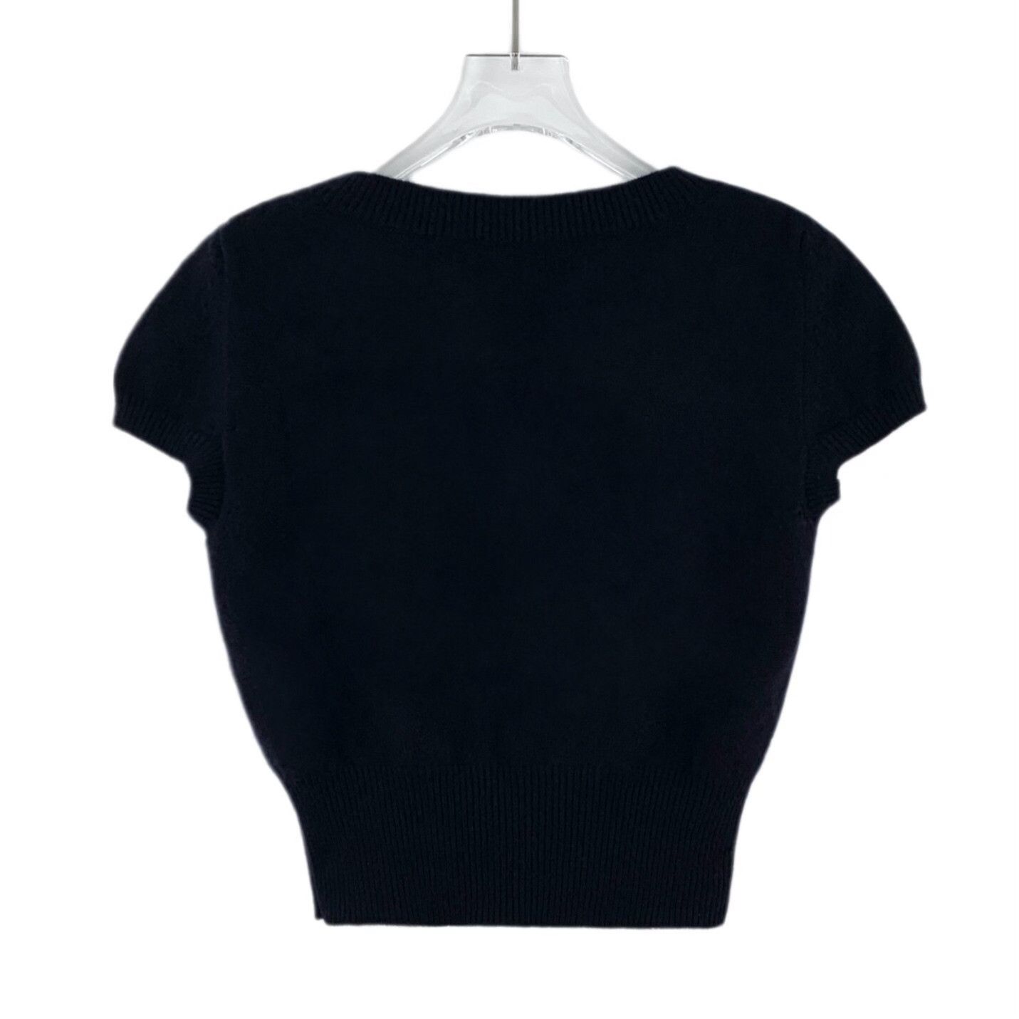 Dior Dior Knit Embroidered Black T-Shirt S Women Size S / US 4 / IT 40 - 2 Thumbnail