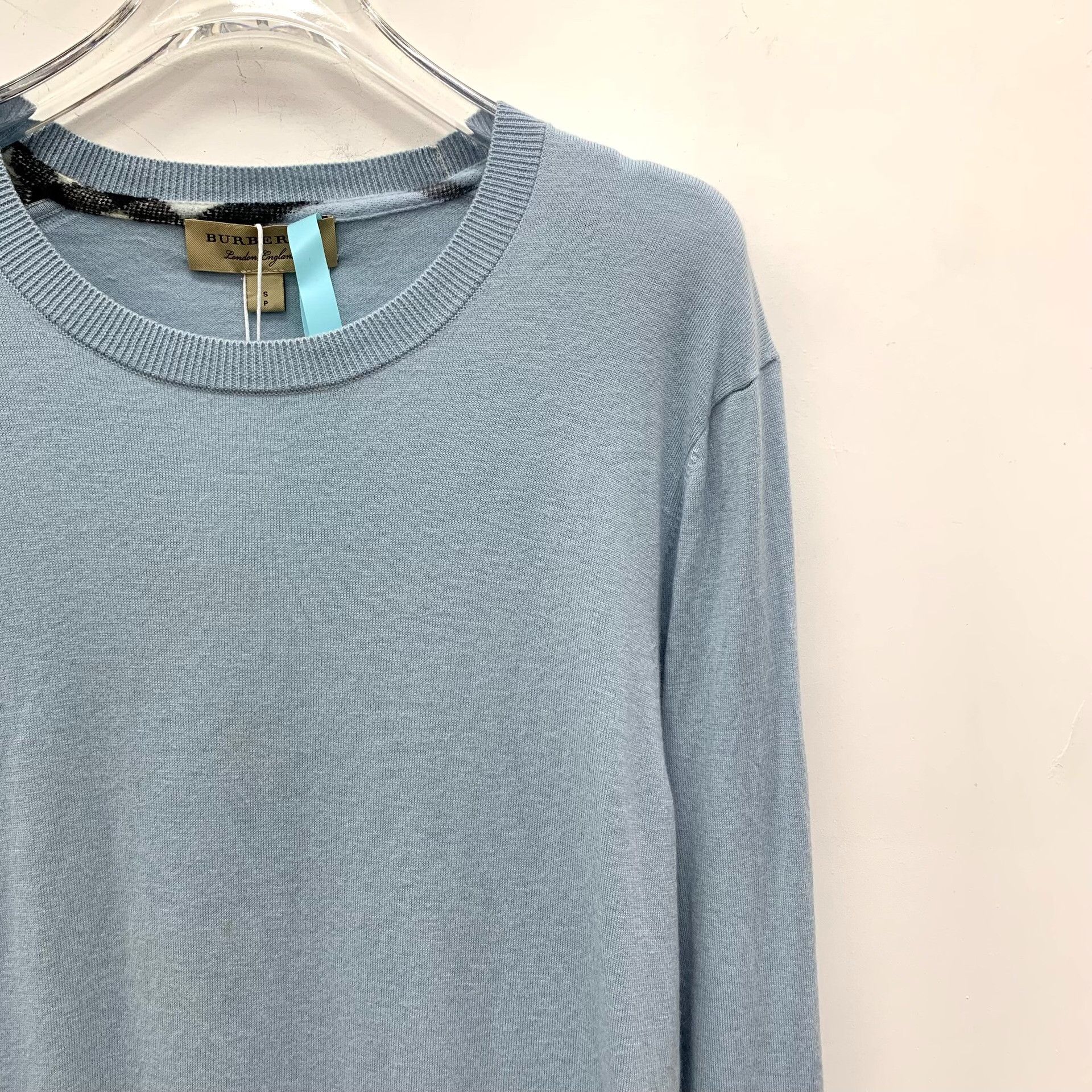 Burberry Burberry Knit Blue Sweater S Women Size S / US 4 / IT 40 - 3 Thumbnail