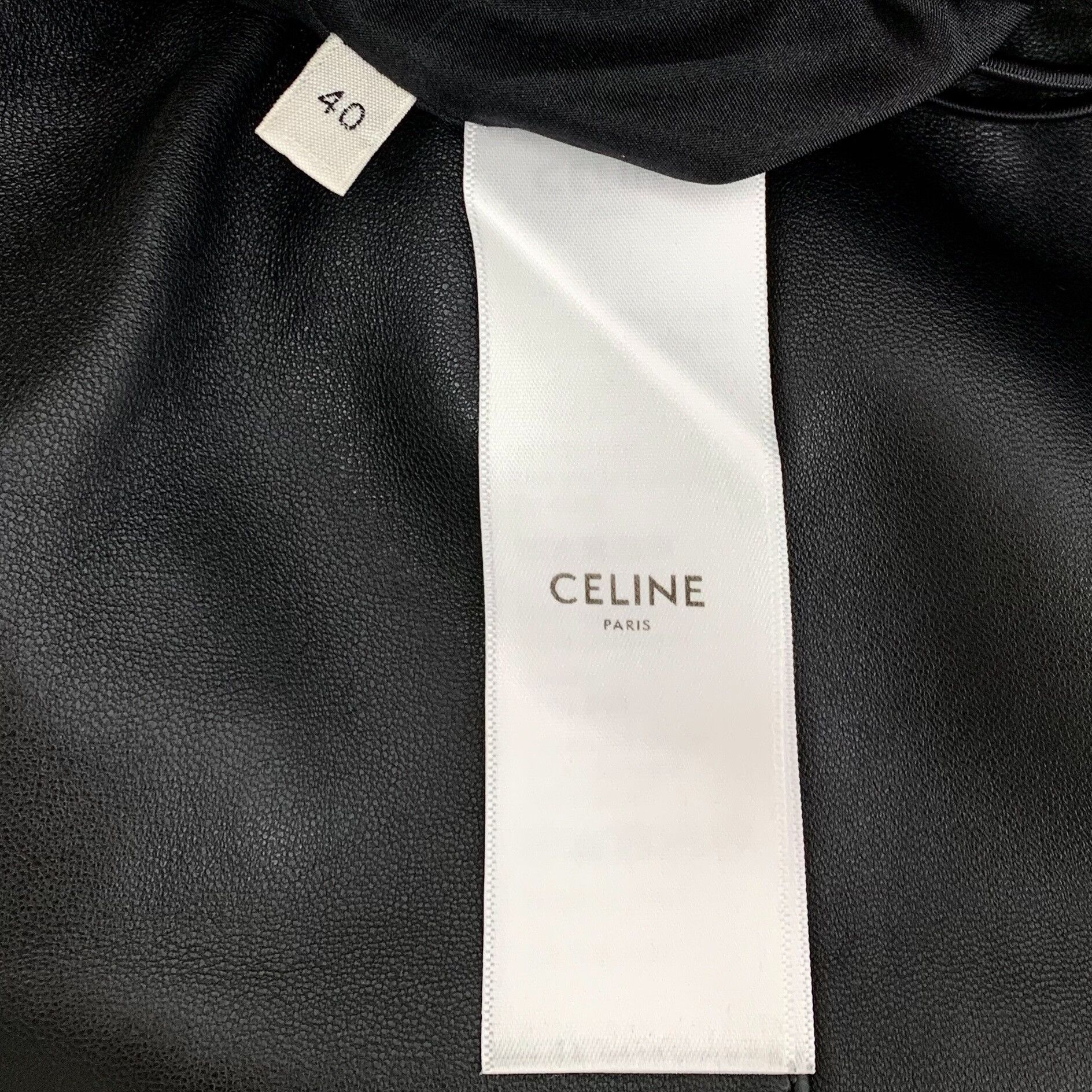 Celine Celine Leather Black Skirt 40 Women Size 40" / US 18 - 7 Thumbnail
