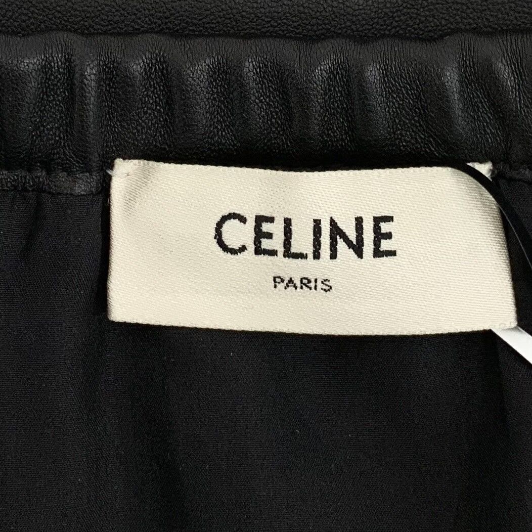 Celine Celine Leather Black Skirt 40 Women Size 40" / US 18 - 6 Thumbnail