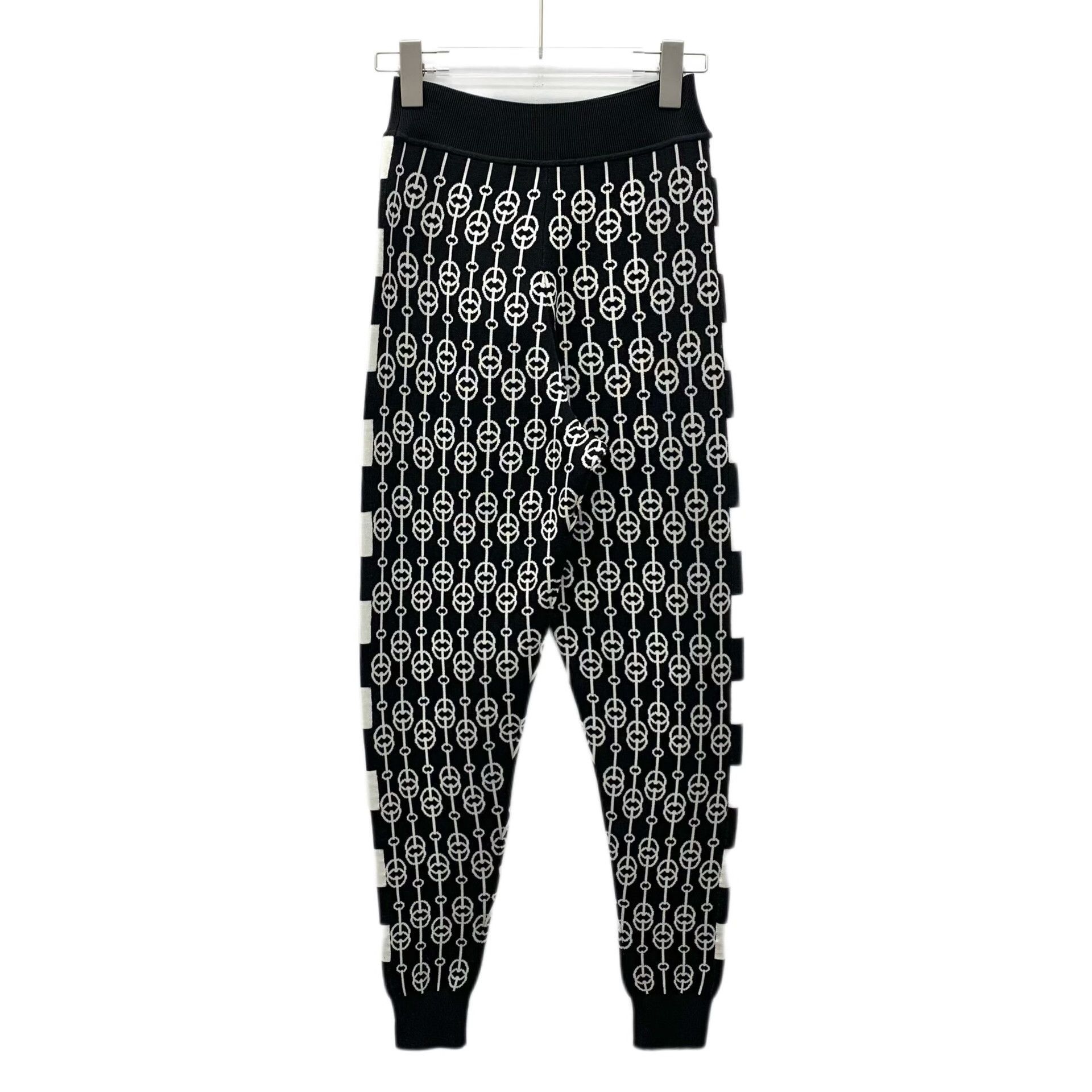 Hermes Hermes Knit Black Pants S Women Size 26" / US 2 / IT 38 - 2 Thumbnail