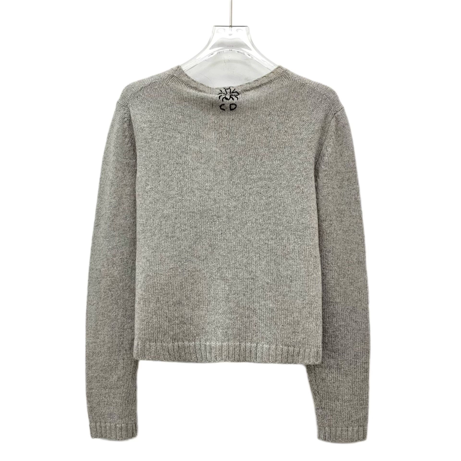 Dior Dior Knit Graphic Gray Sweater M Women Size M / US 6-8 / IT 42-44 - 2 Thumbnail