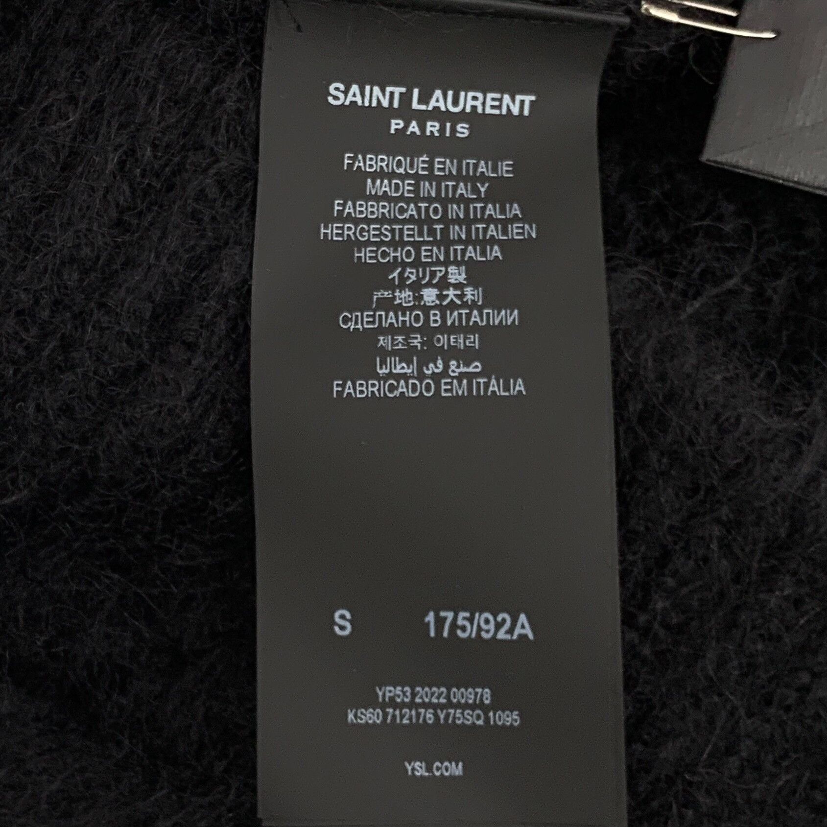 Saint Laurent Paris Saint Laurent Paris Black Sweater S Women Size S / US 4 / IT 40 - 7 Thumbnail