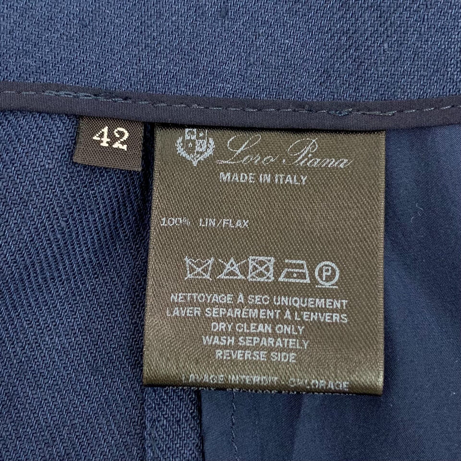 Loro Piana Loro Piana Casual Blue Pants 42 Women Size 42" / US 20 - 6 Thumbnail