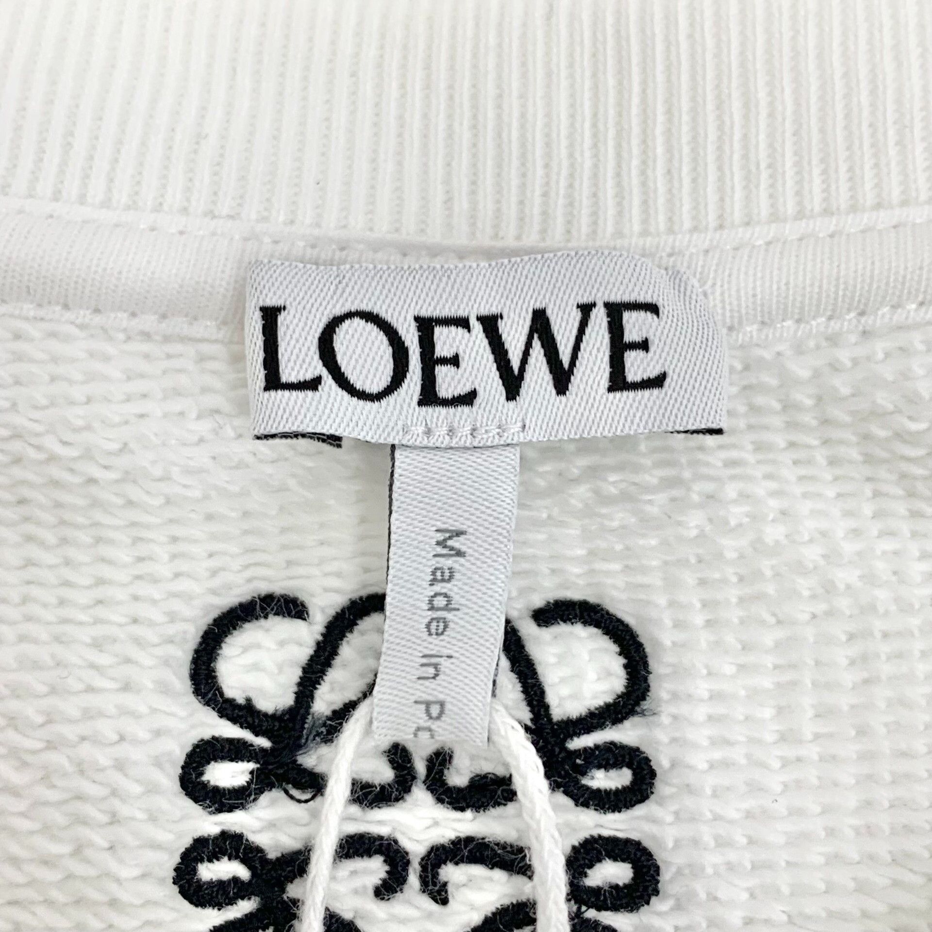 Loewe Loewe Cotton White Hoodie S Women Size S / US 4 / IT 40 - 5 Thumbnail