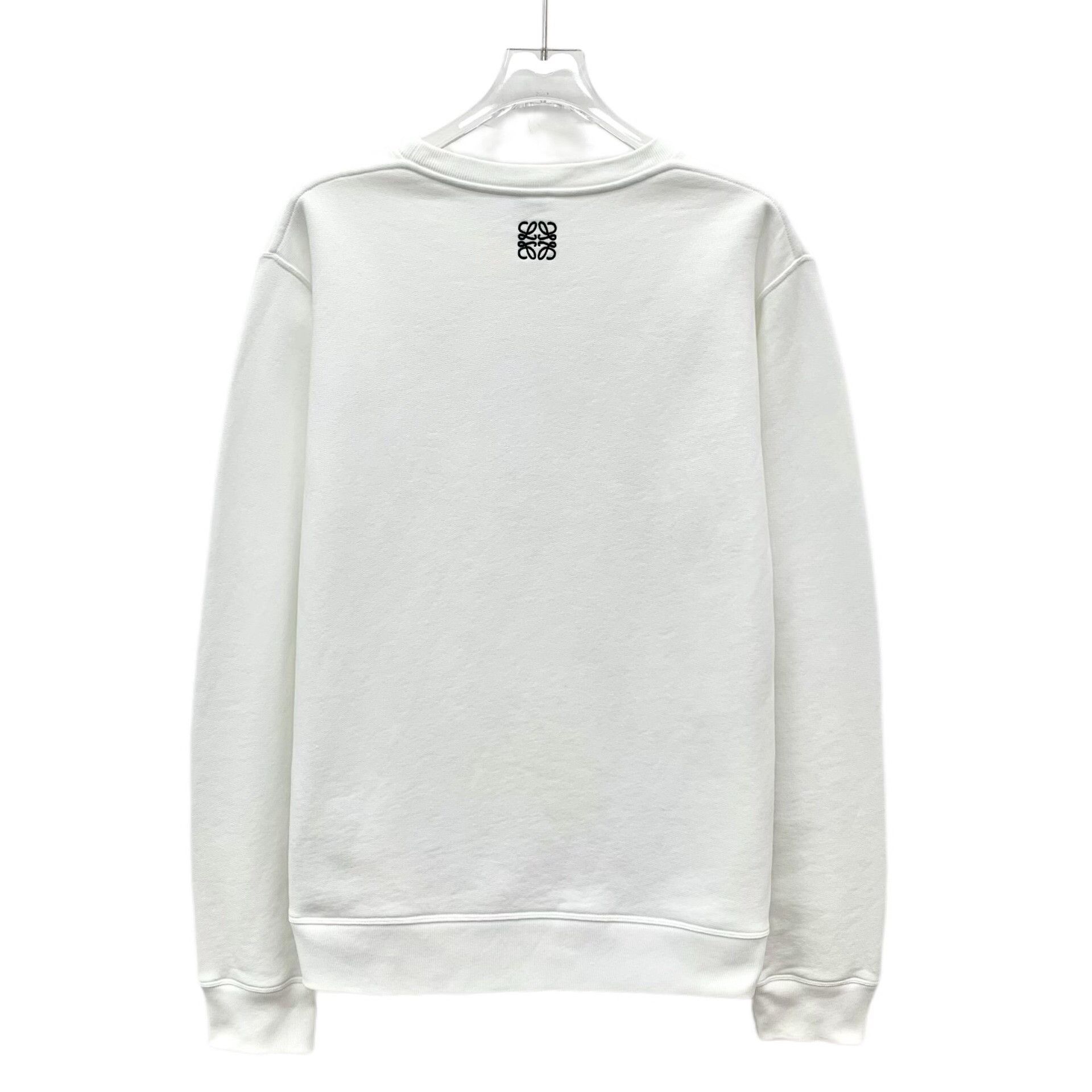 Loewe Loewe Cotton White Hoodie S Women Size S / US 4 / IT 40 - 2 Thumbnail