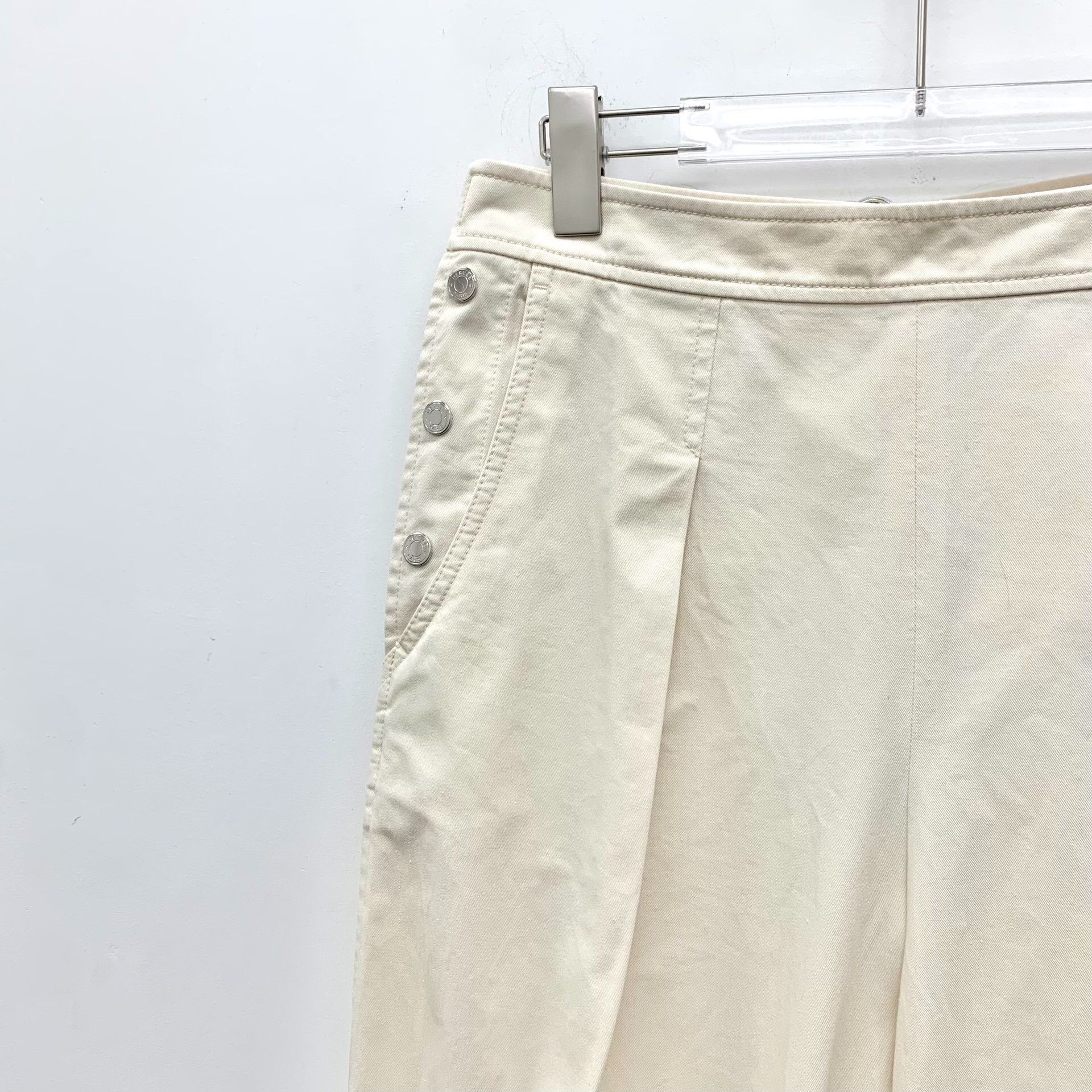 Hermes Hermes Casual Cotton White Pants M Women Size 28" / US 6 / IT 42 - 3 Thumbnail