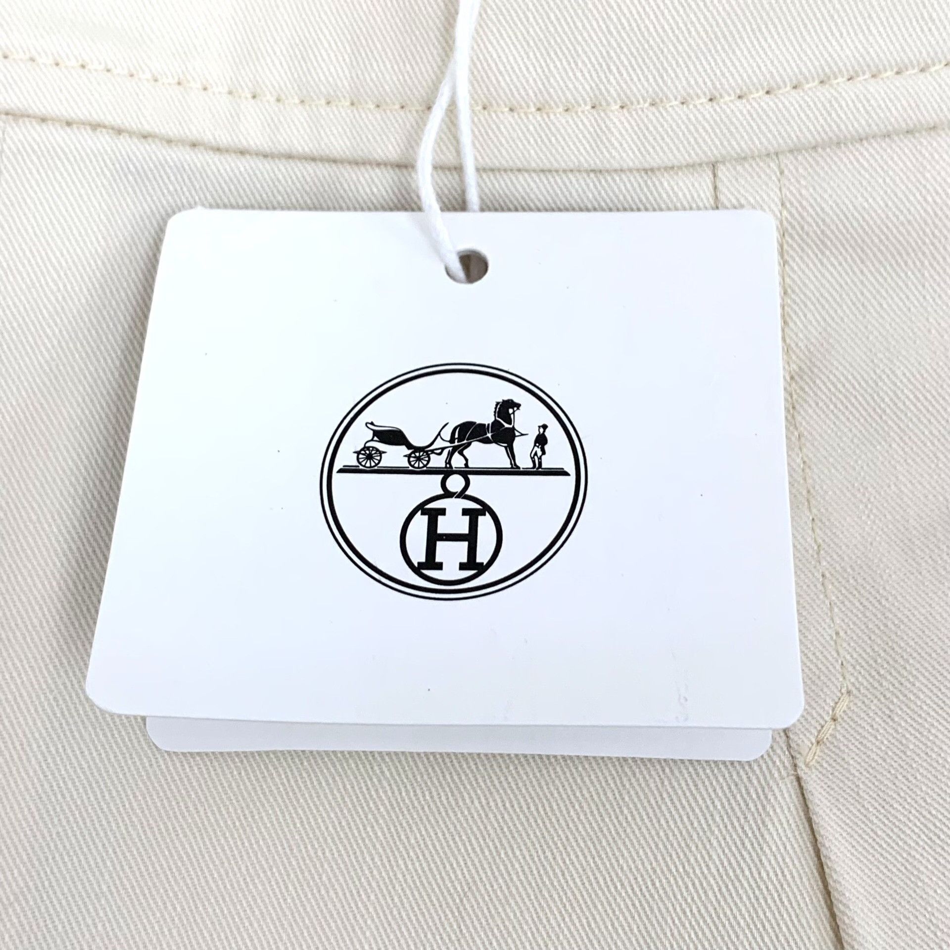 Hermes Hermes Casual Cotton White Pants M Women Size 28" / US 6 / IT 42 - 7 Thumbnail