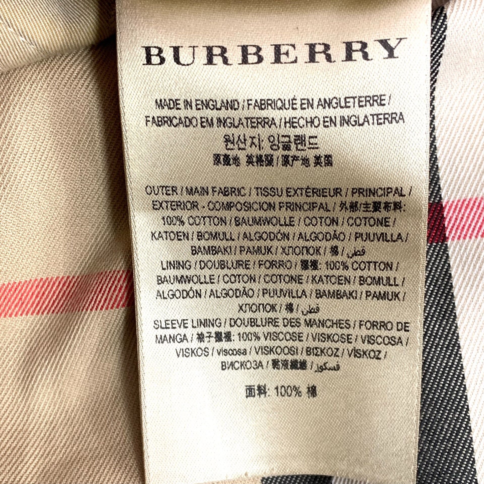 Burberry Burberry Cotton Brown Coat S Women Size S / US 4 / IT 40 - 7 Thumbnail