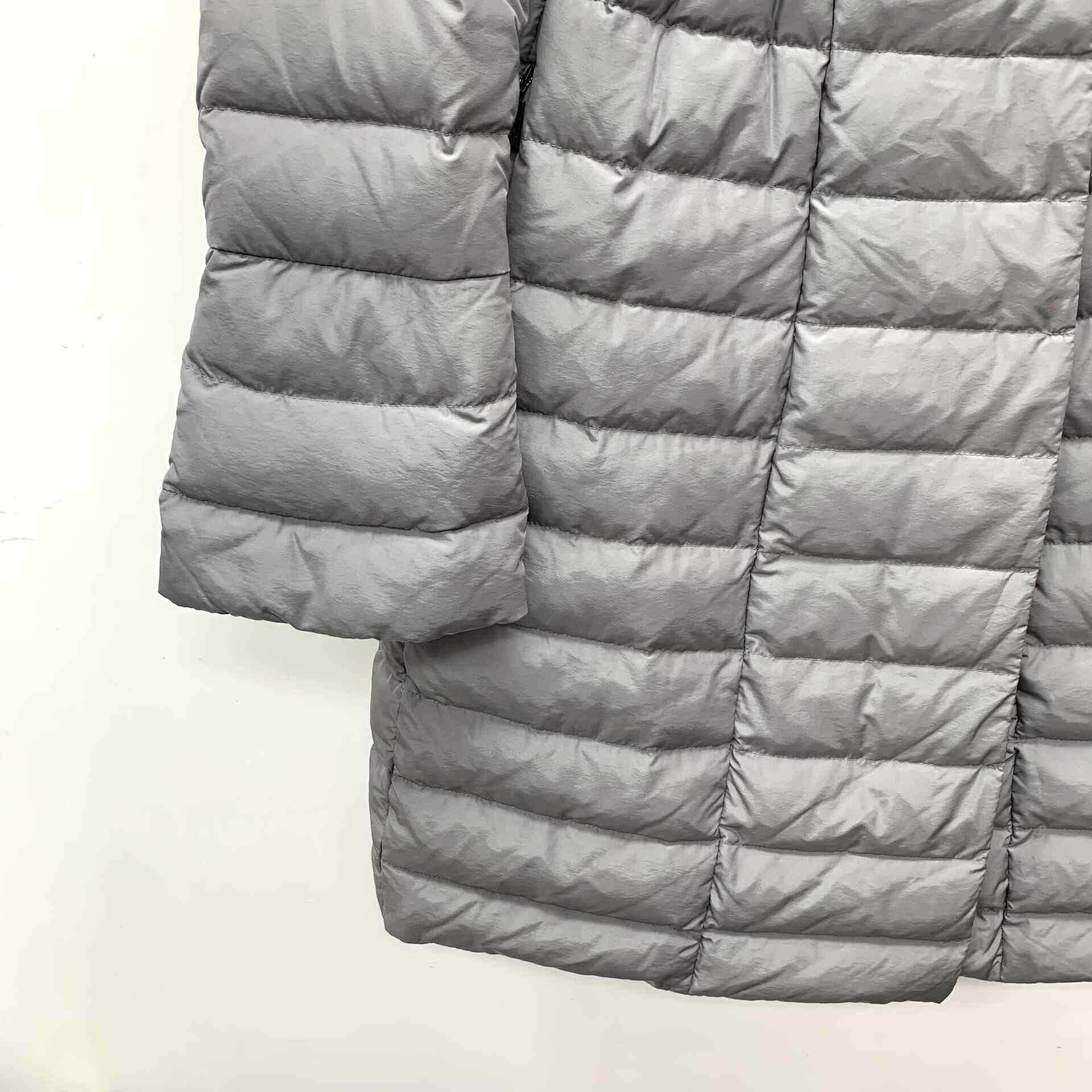Moncler Moncler Fur Gray Down Jacket L Women Size L / US 10 / IT 46 - 4 Thumbnail