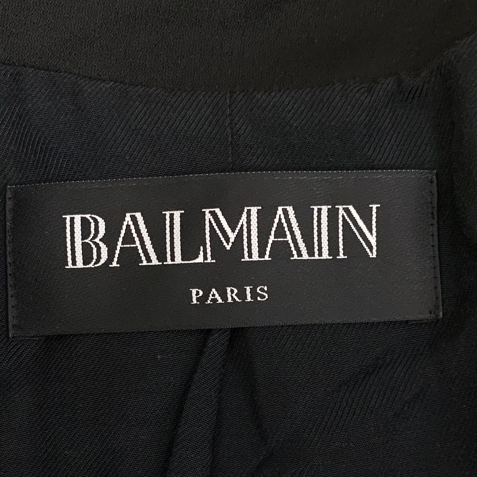 Balmain Balmain Wool Black Jacket S Women Size S / US 4 / IT 40 - 5 Thumbnail