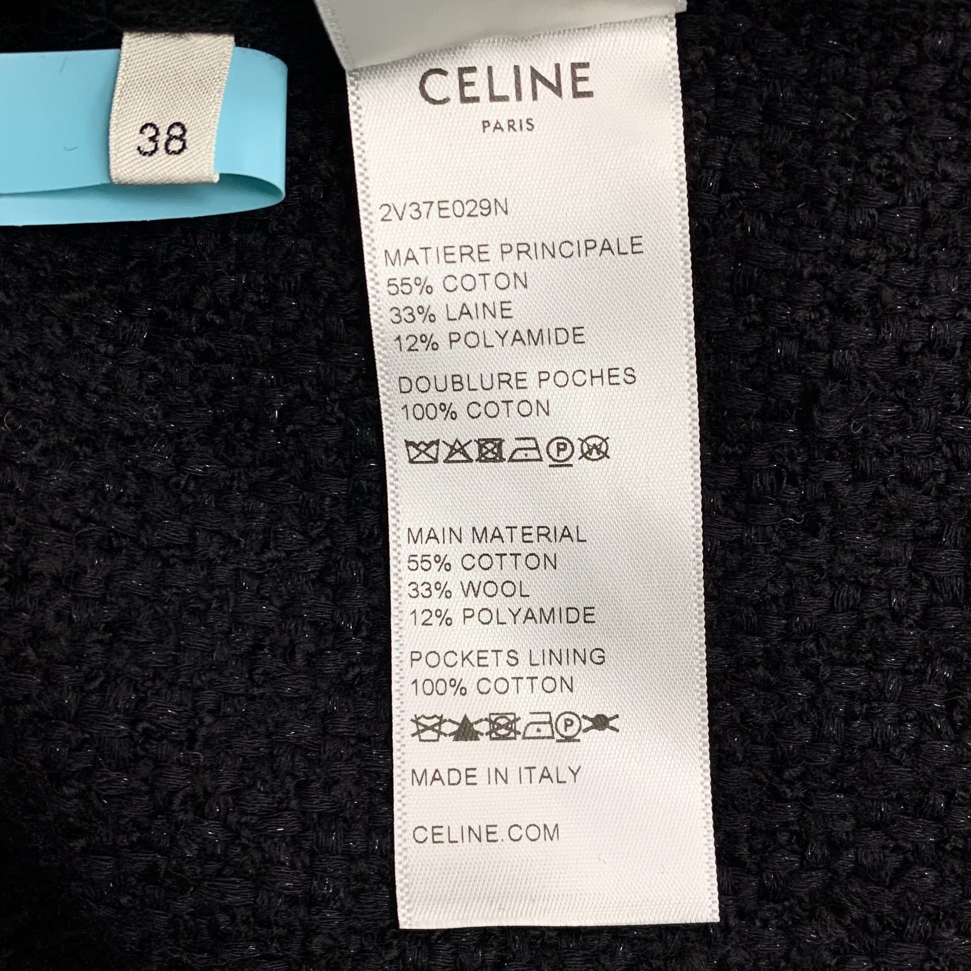 Celine Celine Cotton Black Jacket M Women Size M / US 6-8 / IT 42-44 - 7 Thumbnail
