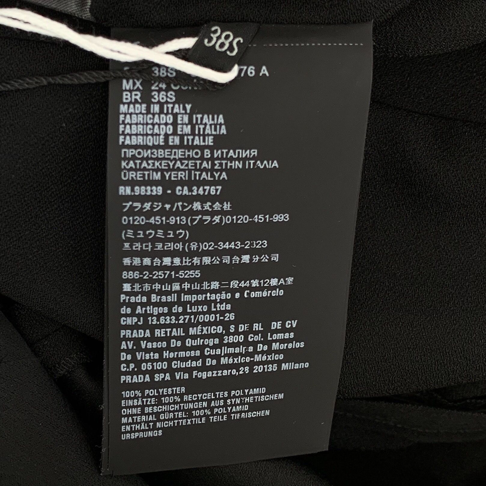 Prada Prada Black Dress S Women Size S / US 4 / IT 40 - 7 Thumbnail
