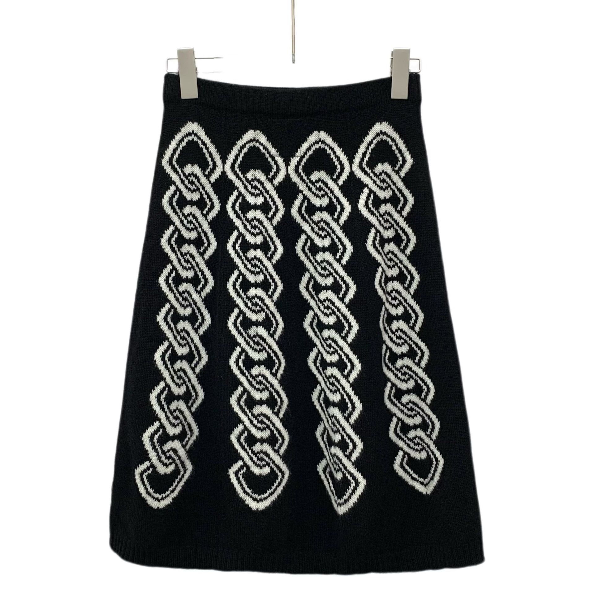 Loro Piana Loro Piana Knit Black Skirt S Women Size 26" / US 2 / IT 38 - 2 Thumbnail