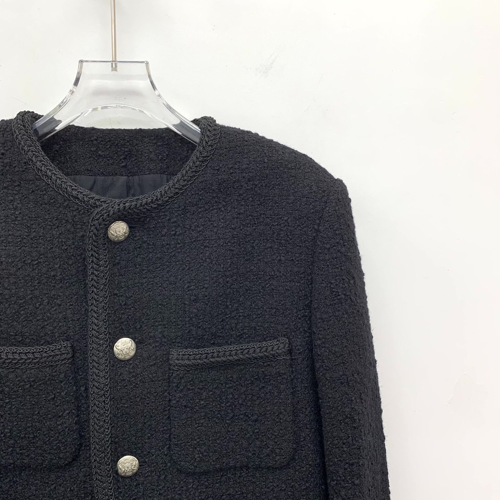 Celine Celine Knit Wool Black Jacket L Women Size L / US 10 / IT 46 - 3 Thumbnail