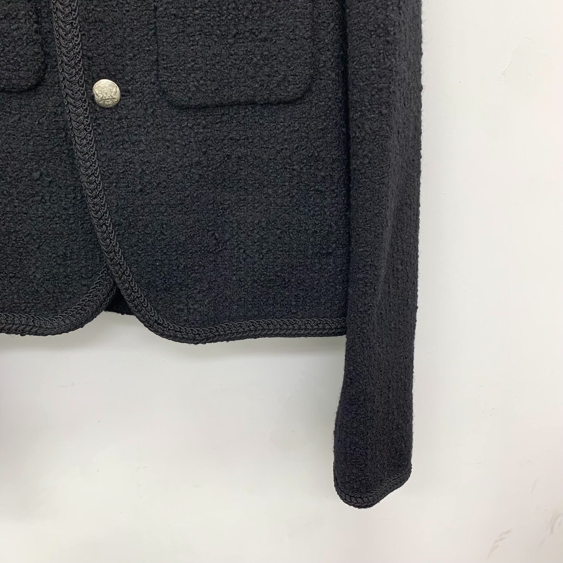 Celine Celine Knit Wool Black Jacket L Women Size L / US 10 / IT 46 - 4 Thumbnail