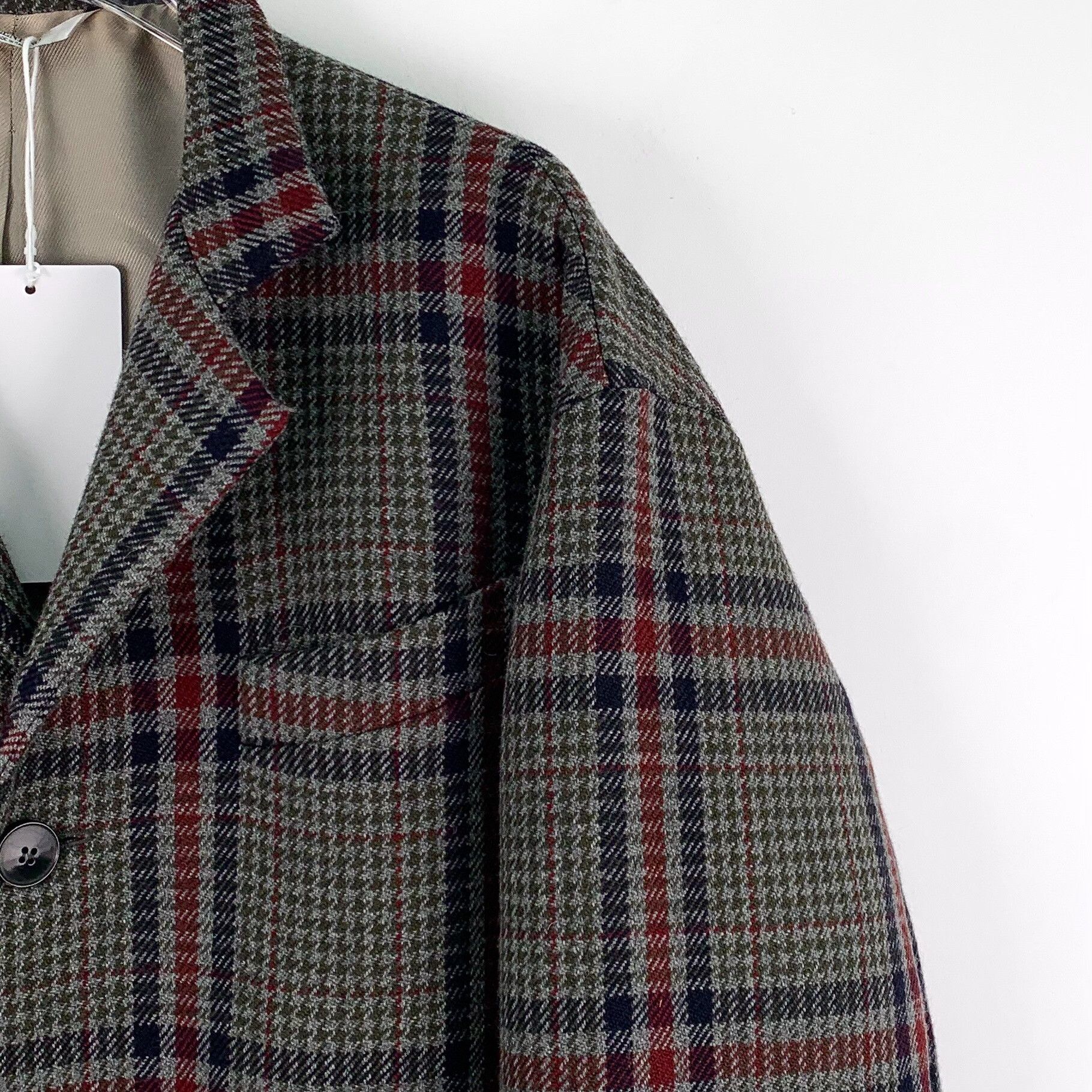 Valentino Valentino Wool Plaid Multi Coat M Women Size M / US 6-8 / IT 42-44 - 3 Thumbnail