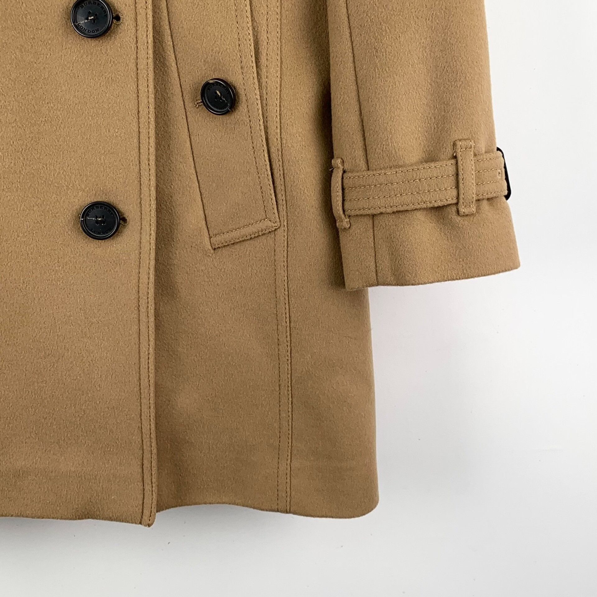 Burberry Burberry Wool Brown Coat XS Women Size XS / US 0-2 / IT 36-38 - 4 Thumbnail