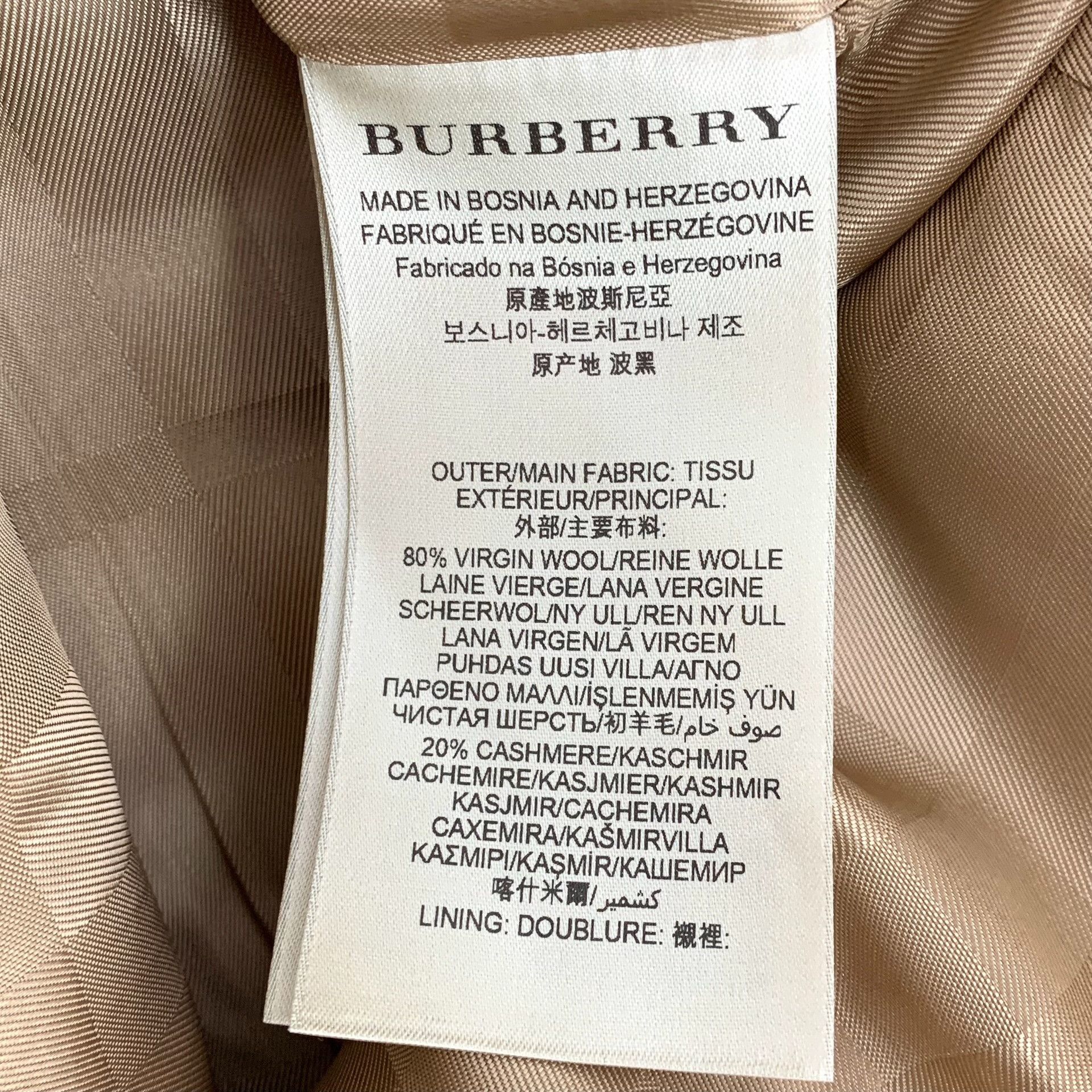 Burberry Burberry Wool Brown Coat XS Women Size XS / US 0-2 / IT 36-38 - 6 Thumbnail
