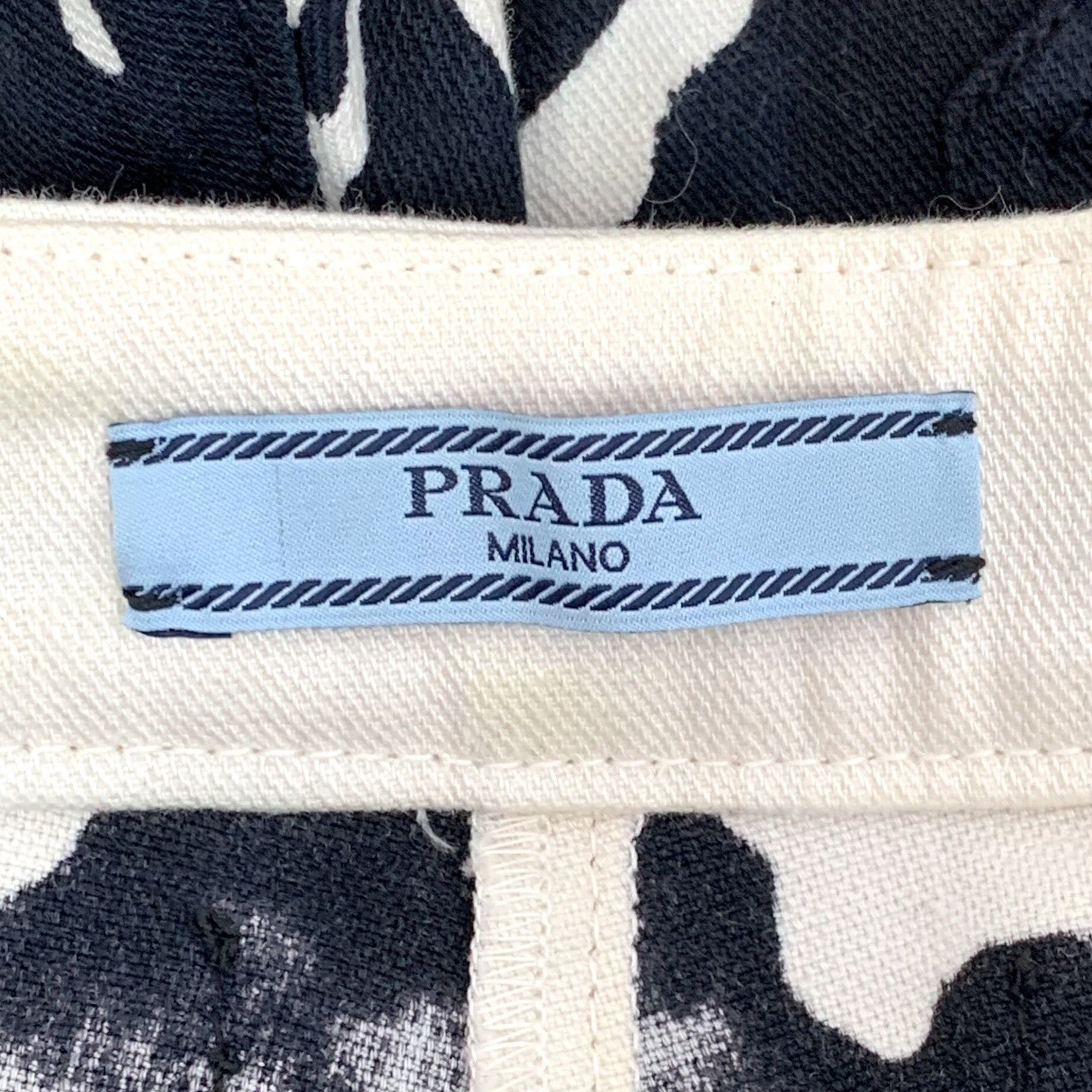 Prada Prada Casual Printed Black Jeans S Women Size 26" / US 2 / IT 38 - 7 Thumbnail