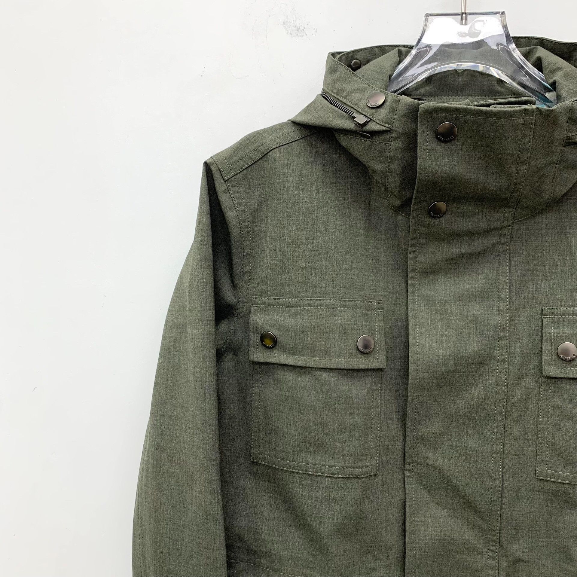Burberry Burberry Wool Green Light Jacket S Men Size US S / EU 44-46 / 1 - 3 Thumbnail