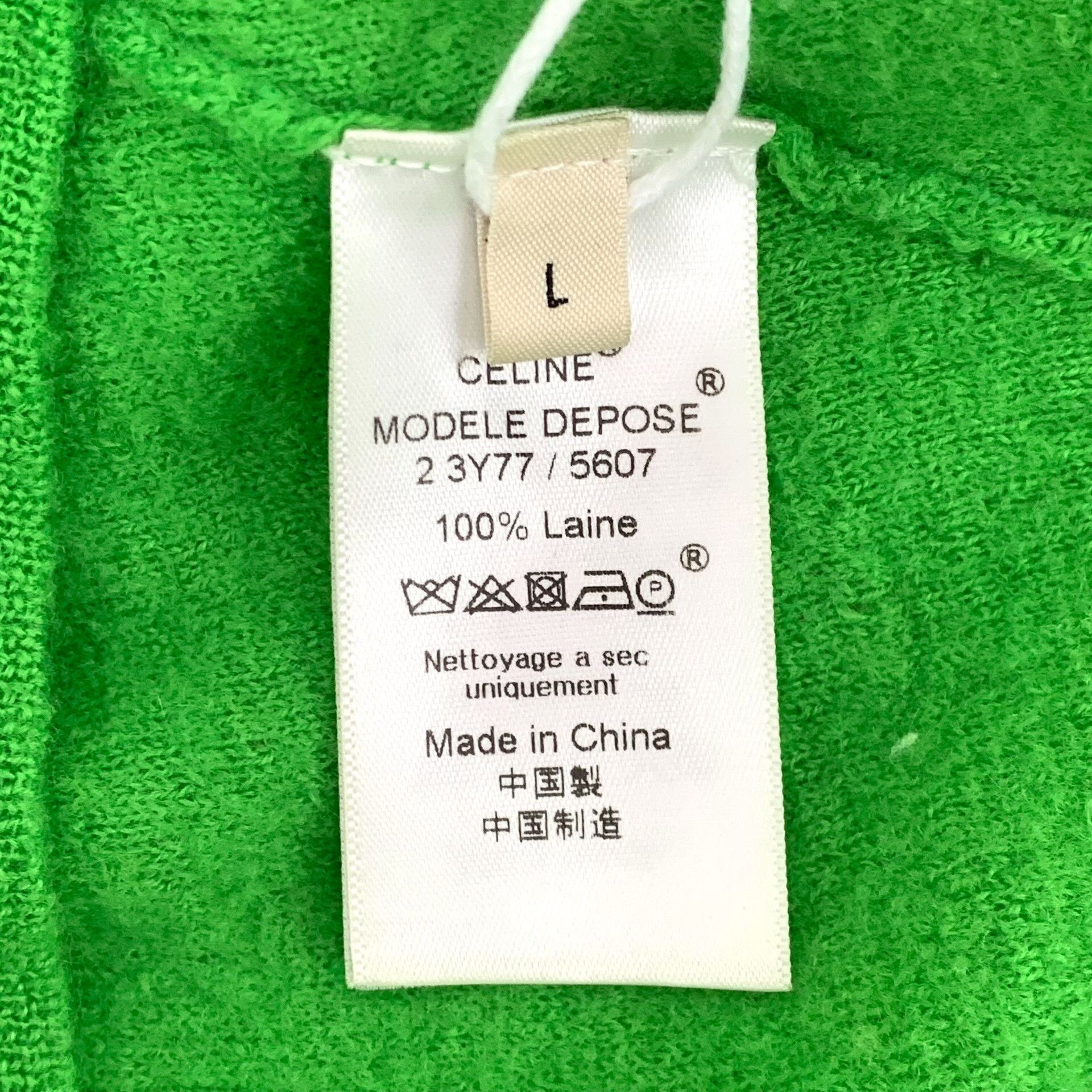 Celine Celine Knit Wool Green Sweater L Women Size L / US 10 / IT 46 - 6 Thumbnail