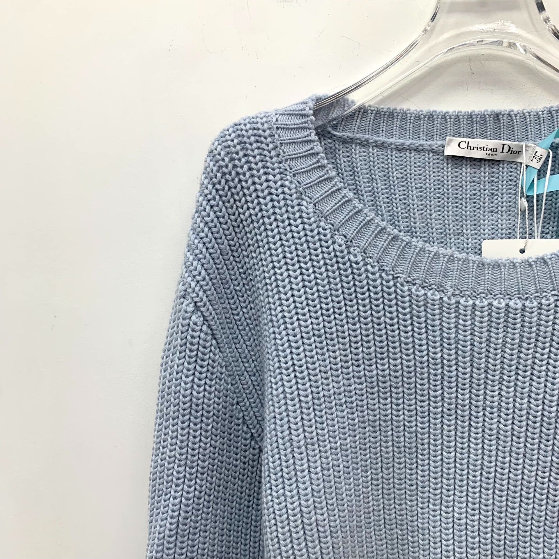 Dior Dior Wool Blue Sweater XS Women Size XS / US 0-2 / IT 36-38 - 3 Thumbnail