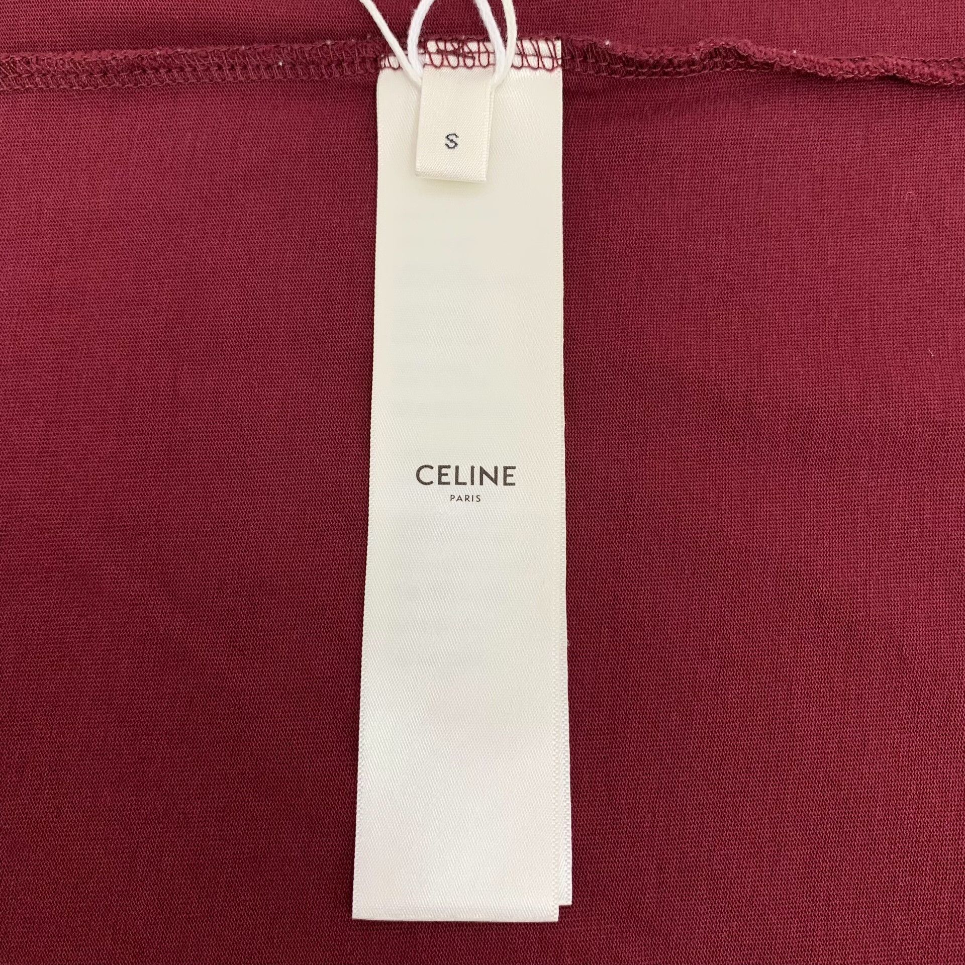 Celine Celine Cotton Embroidered Red T-Shirt S Women Size S / US 4 / IT 40 - 7 Thumbnail