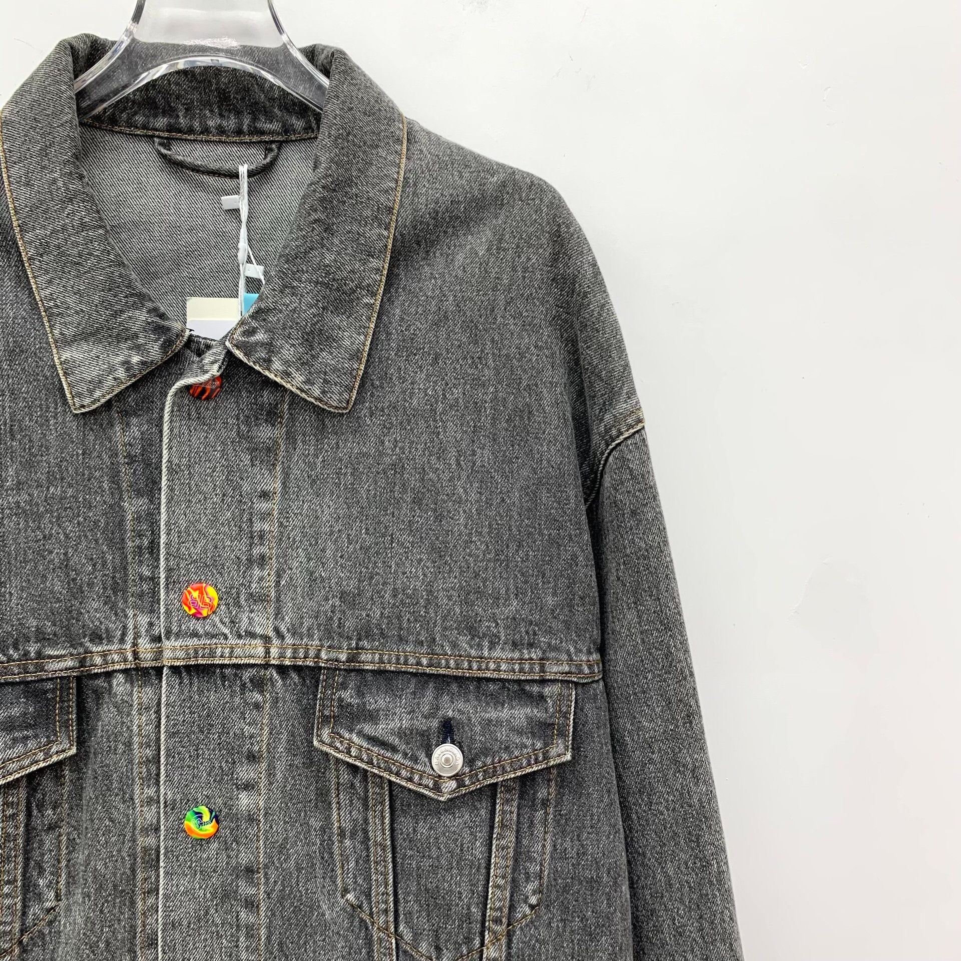 Balenciaga Balenciaga Washed Gray Jacket M Women Size M / US 6-8 / IT 42-44 - 3 Thumbnail