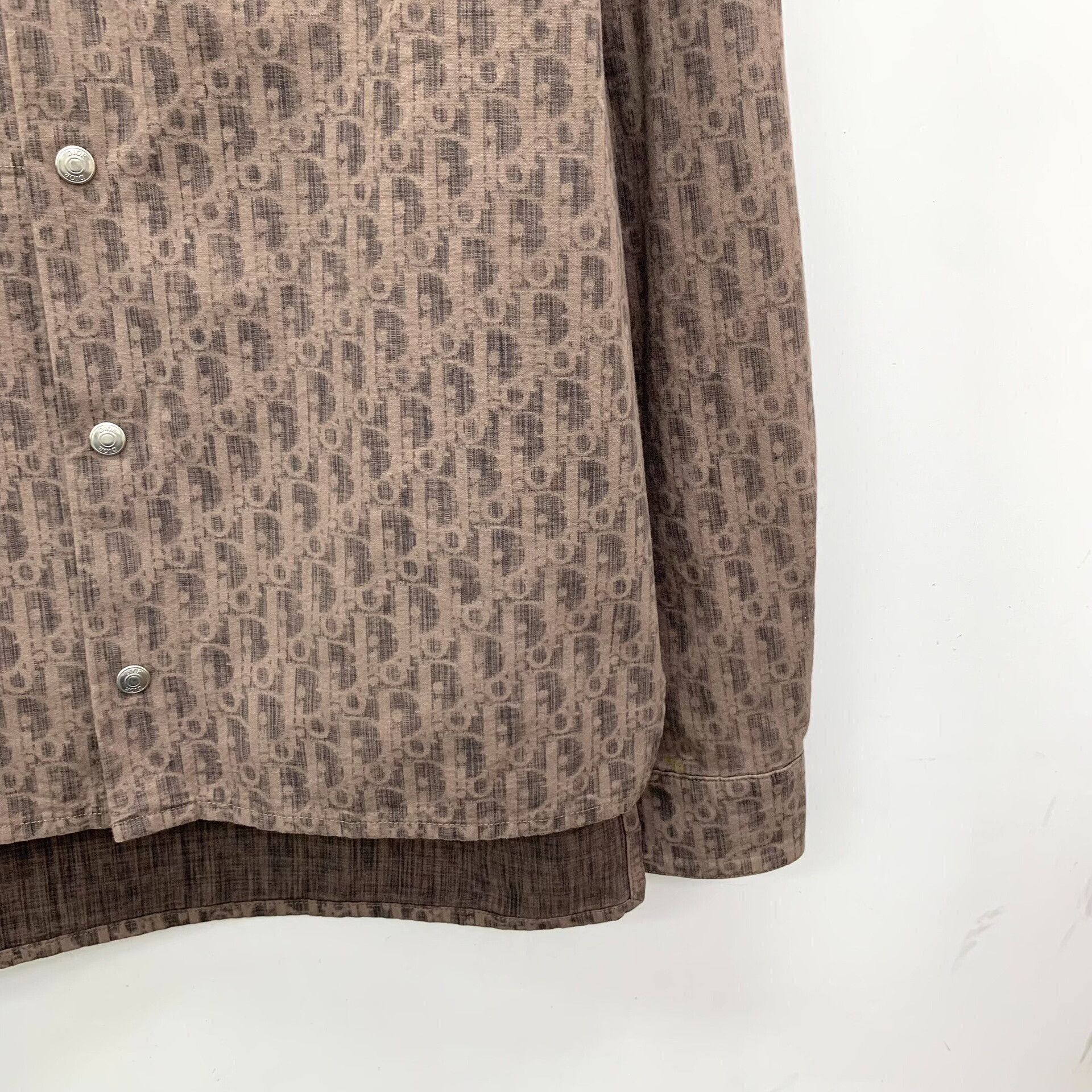 Dior Dior Retro Cotton Brown Button Up XS Women Size XS / US 0-2 / IT 36-38 - 4 Thumbnail