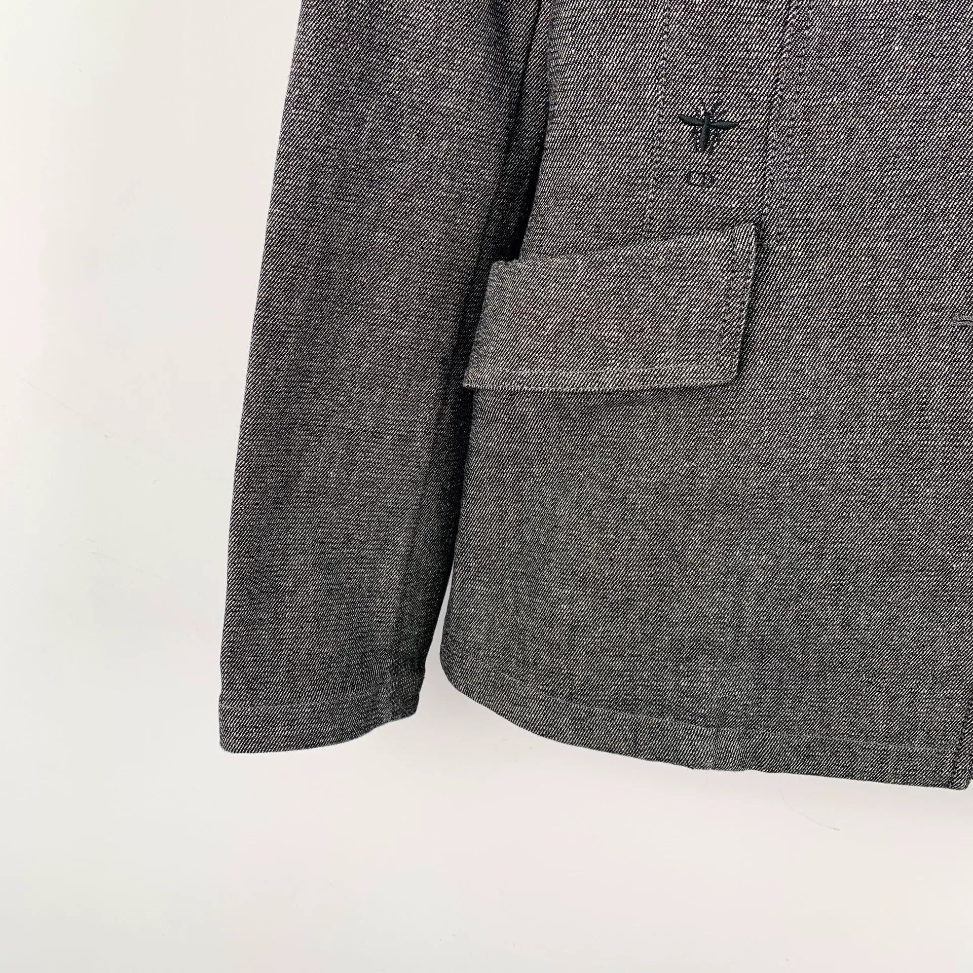 Dior Dior Cotton Embroidered Gray Jacket 36 Women Size S / US 4 / IT 40 - 4 Thumbnail