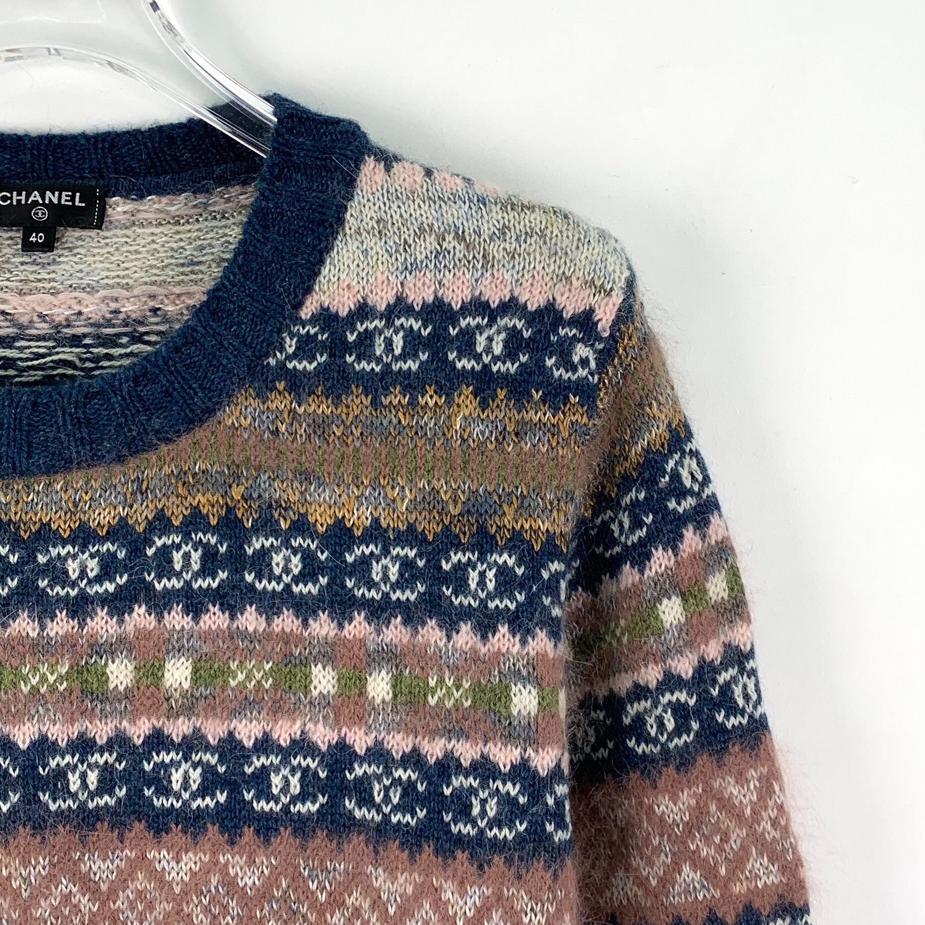 Chanel Chanel Retro Striped Multi Sweater L Women Size L / US 10 / IT 46 - 3 Thumbnail