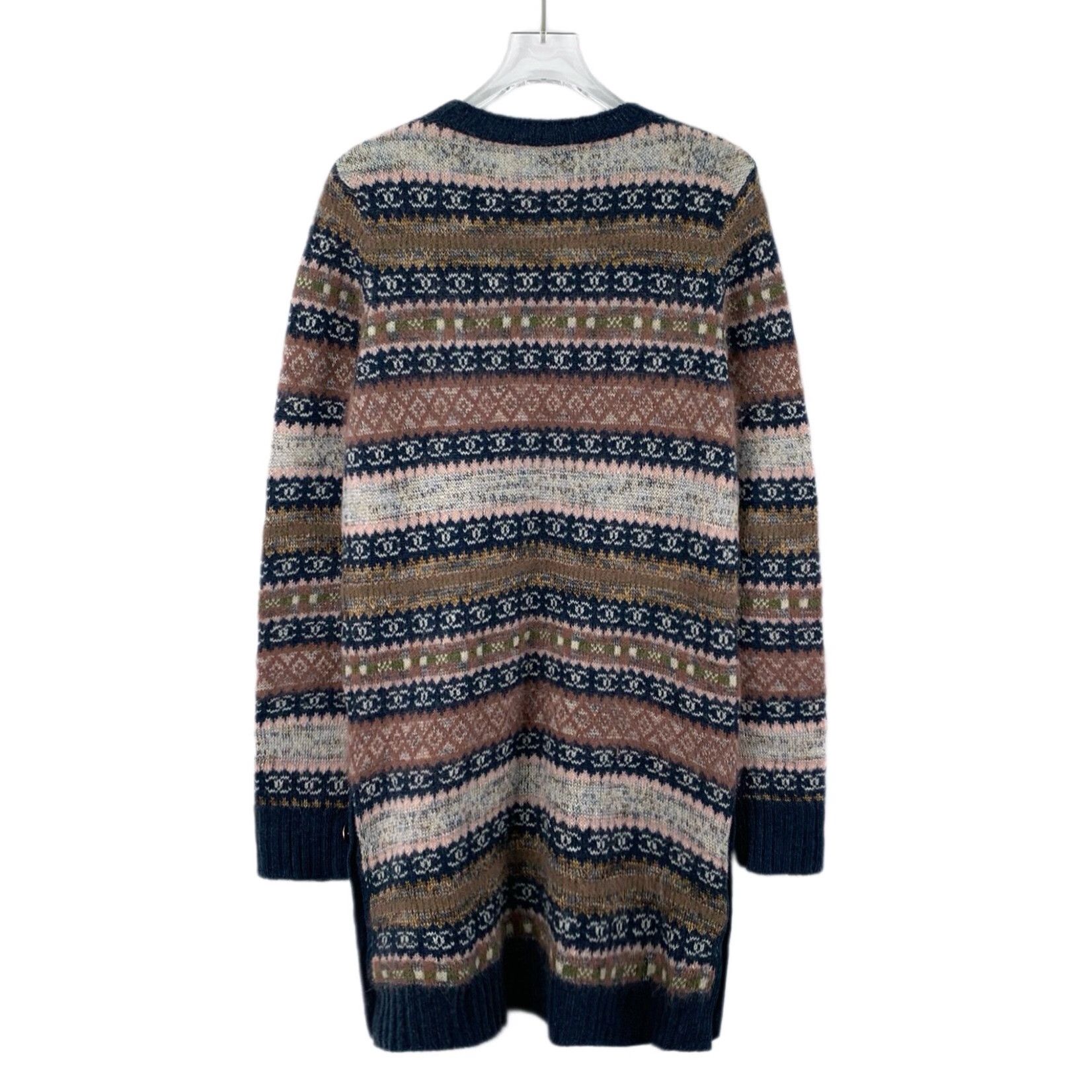 Chanel Chanel Retro Striped Multi Sweater L Women Size L / US 10 / IT 46 - 2 Thumbnail