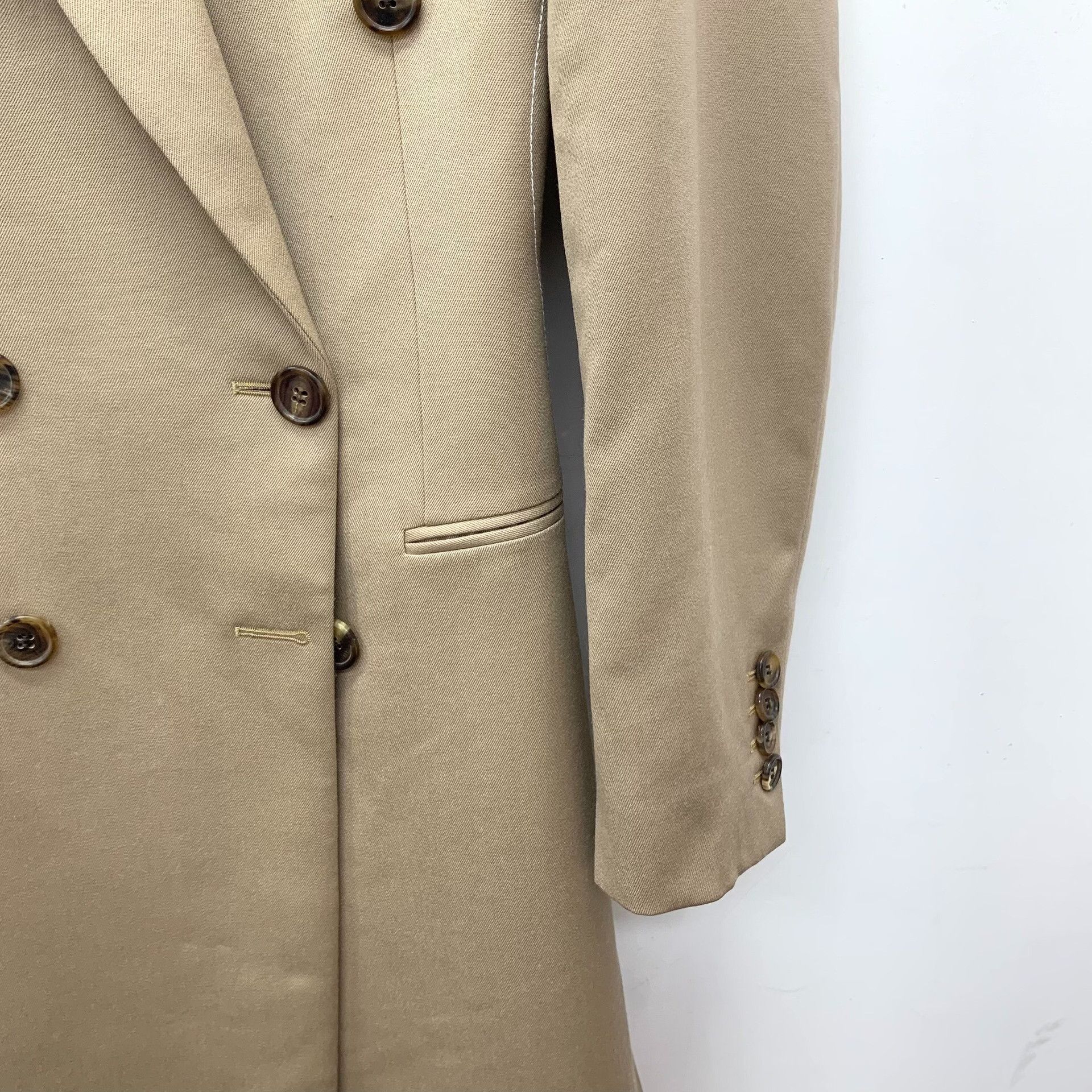 Celine Celine Wool Beige Coat XS Women Size XS / US 0-2 / IT 36-38 - 4 Thumbnail