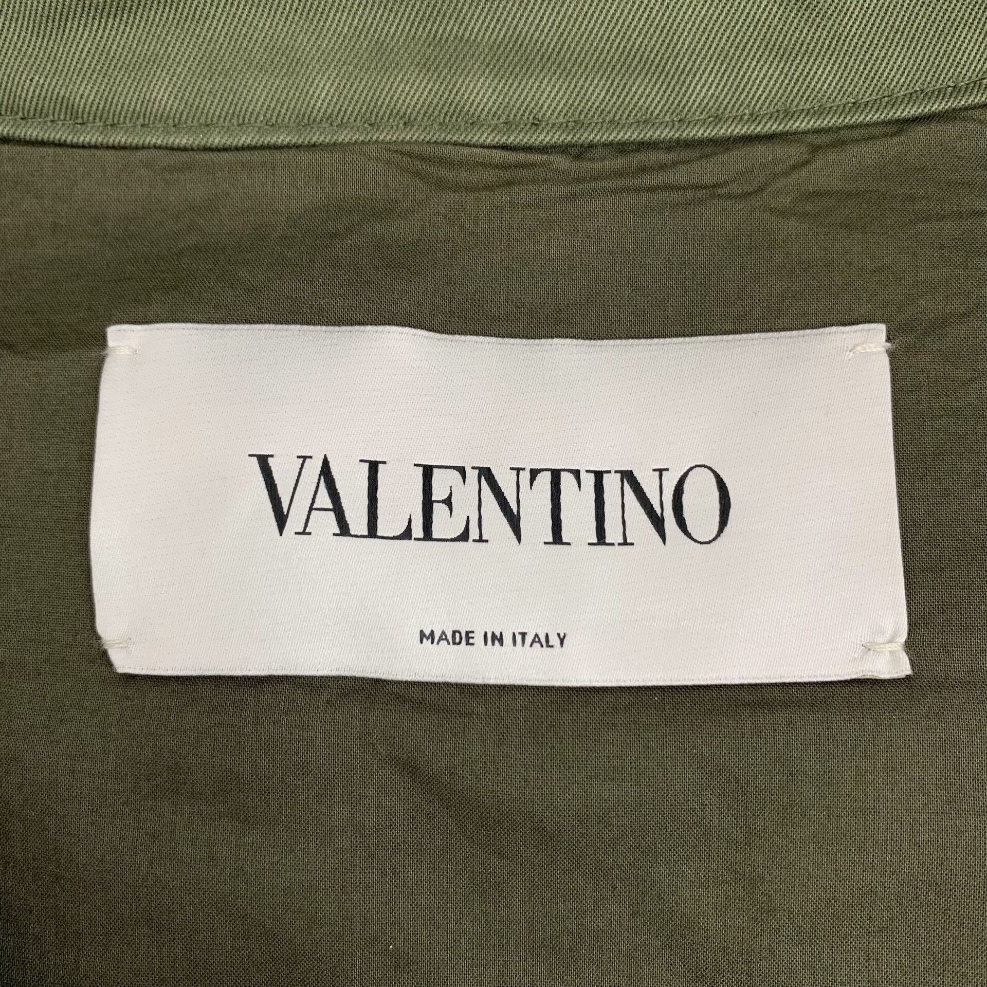 Valentino Valentino Embroidered Graphic Green Jacket S Women Size S / US 4 / IT 40 - 5 Thumbnail