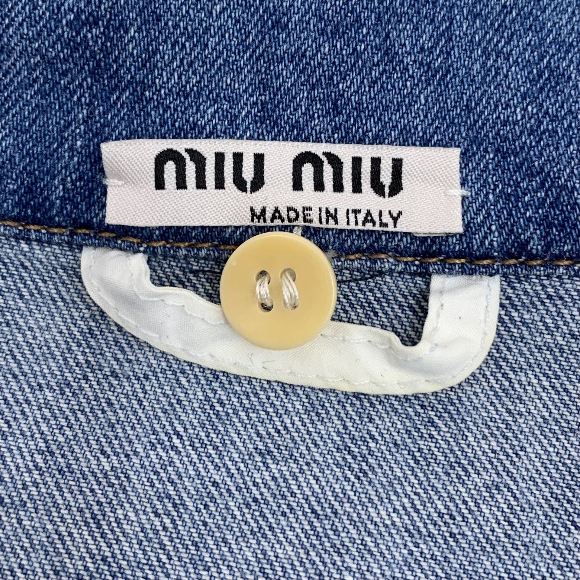 Miu Miu Miu Miu Cotton Blue Jacket M Women Size M / US 6-8 / IT 42-44 - 5 Thumbnail
