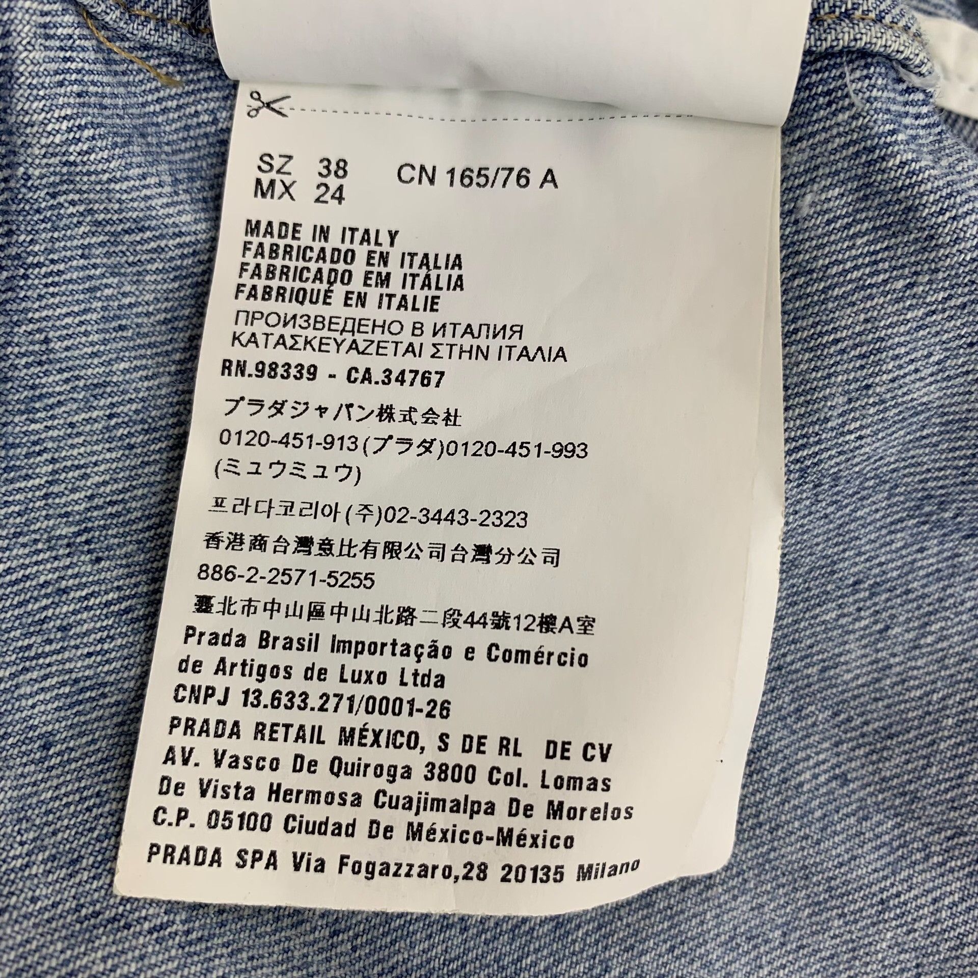 Miu Miu Miu Miu Cotton Blue Jacket M Women Size M / US 6-8 / IT 42-44 - 8 Thumbnail