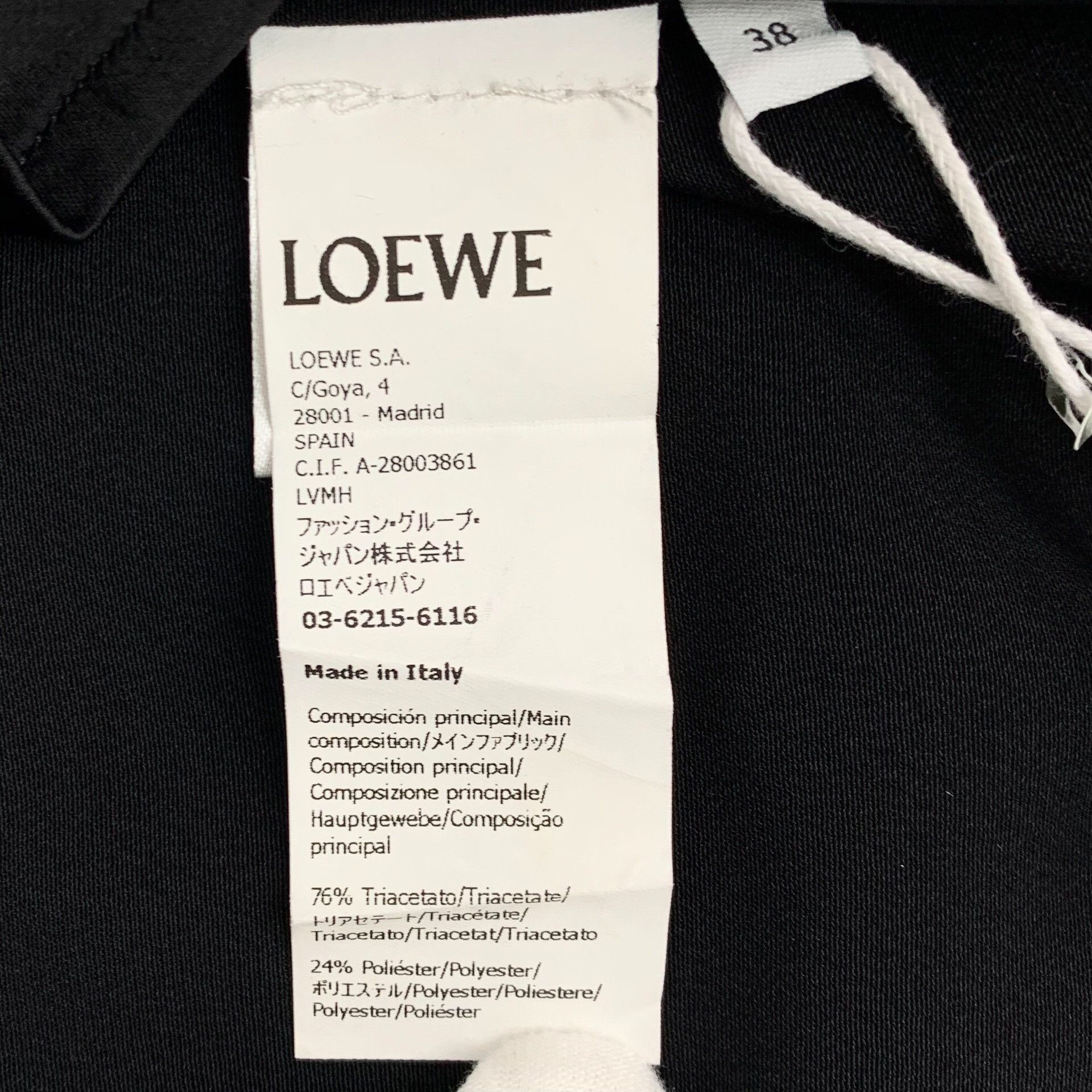 Loewe Loewe Retro Embroidered Black Button Up M Women Size M / US 6-8 / IT 42-44 - 6 Thumbnail