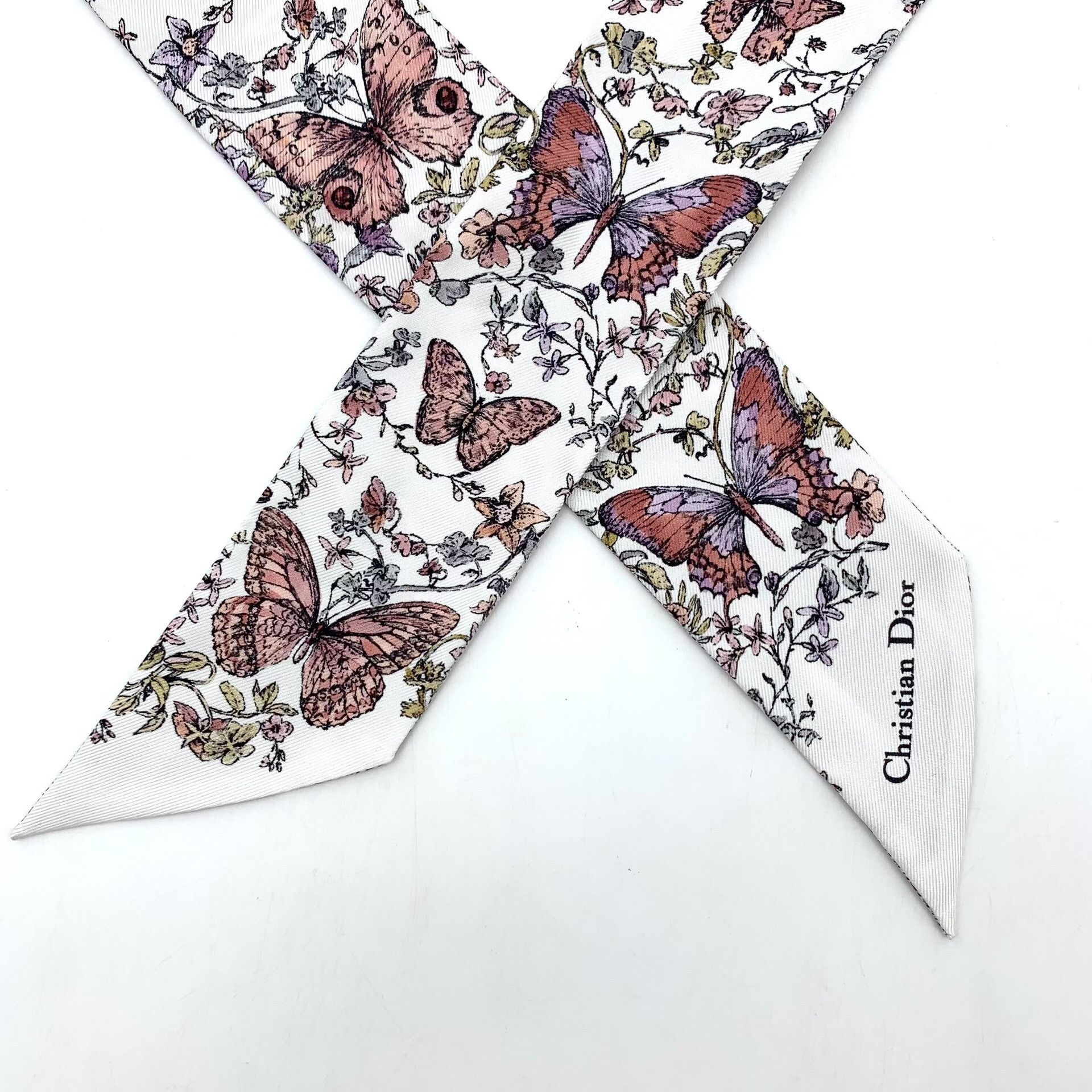 Dior Dior Floral Printed Purple Scarf M Men Size ONE SIZE - 5 Thumbnail
