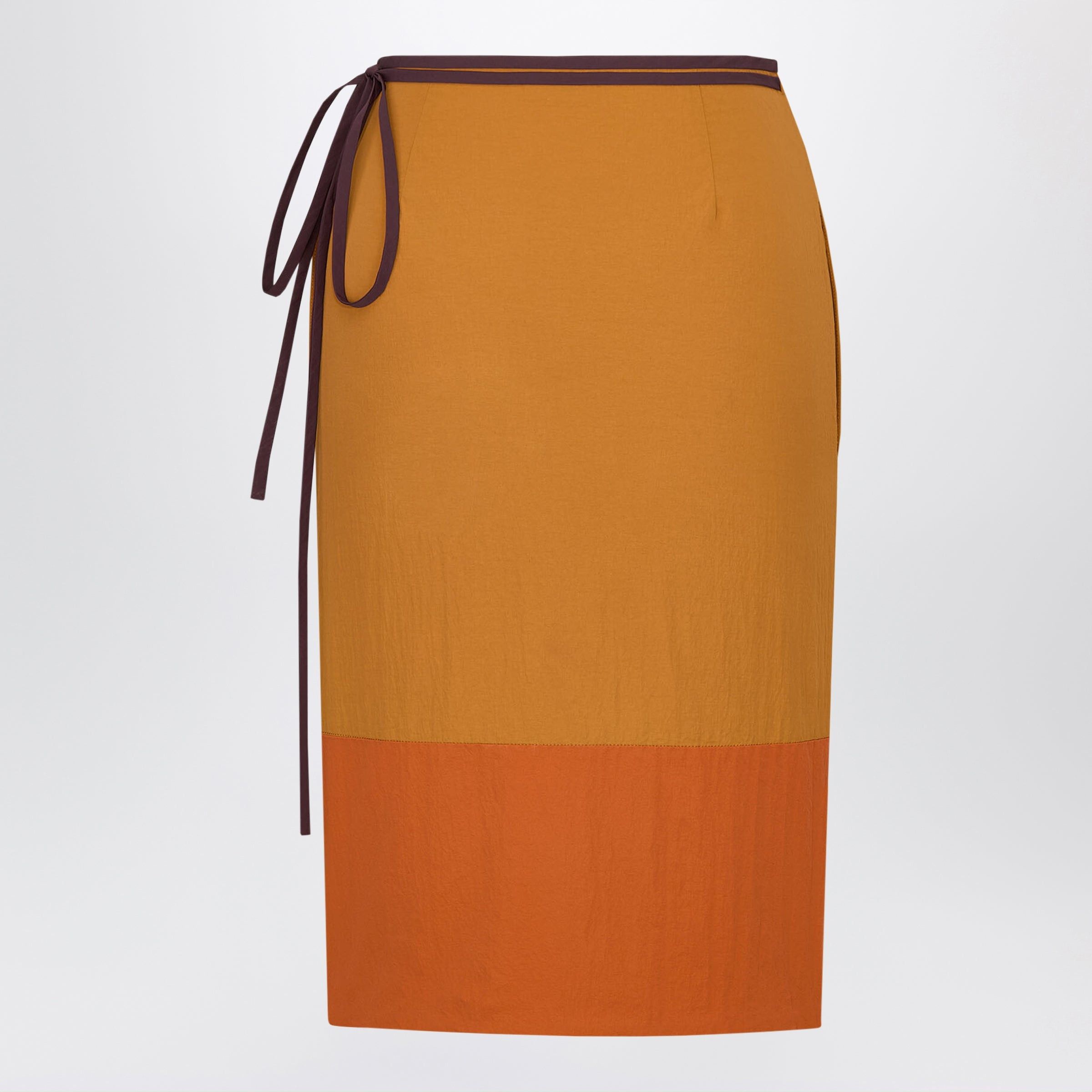 Saint Laurent Paris Saint Laurent Mid-Rise Pencil Skirt In Nylon, Yellow Size 27" / US 4 / IT 40 - 2 Thumbnail